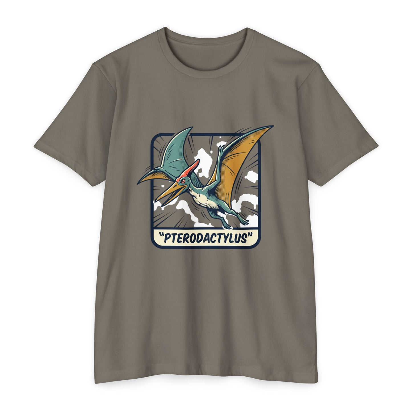 Vintage Pterodactylus Dino T-Shirt — Retro Dinosaur Graphic Tee