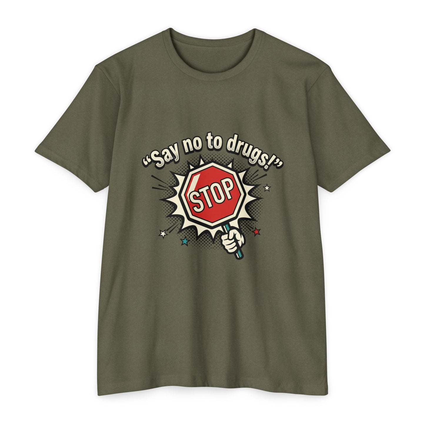 Say No to Drugs Stop Sign T-Shirt