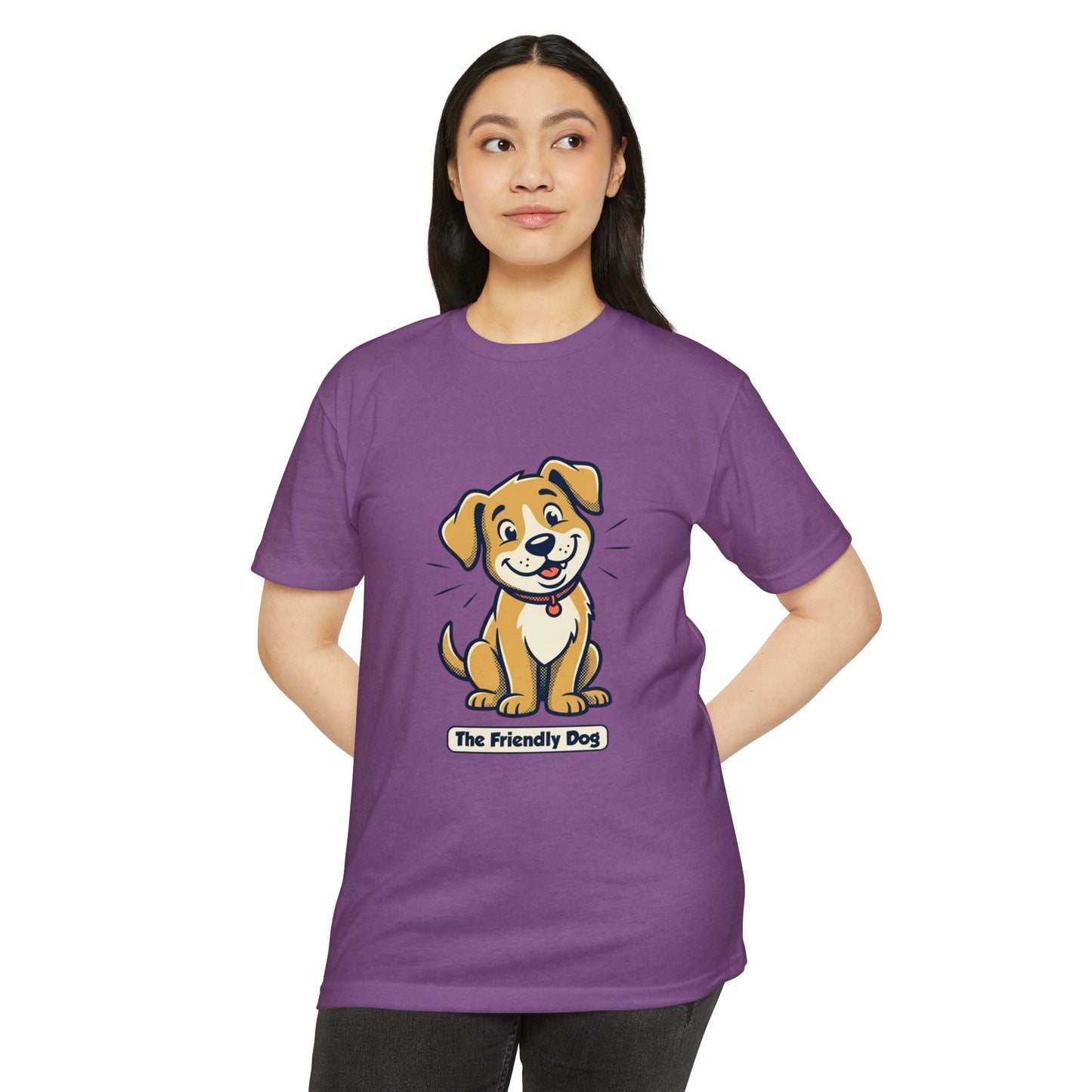 Friendly Dog T-Shirt – Cute Cartoon Puppy "The Friendly Dog" Tee