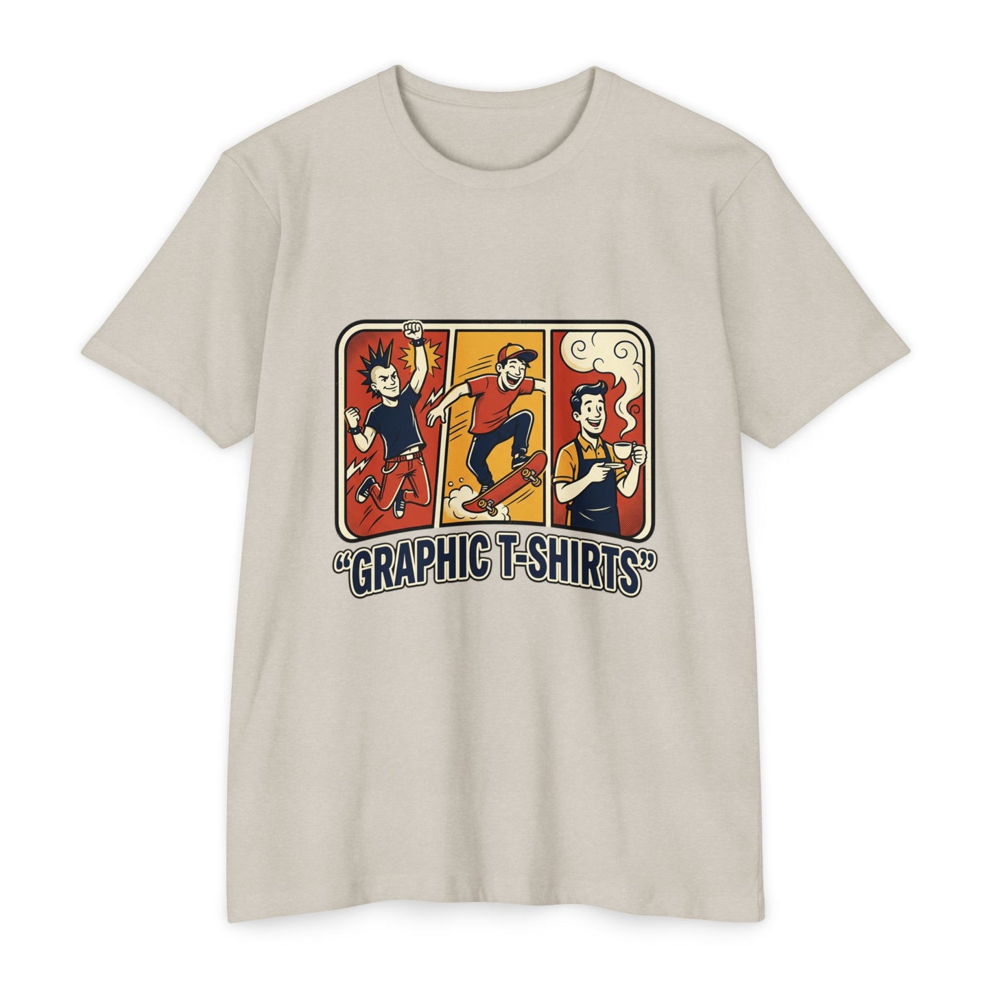 Retro Skateboard Graphic T-Shirt — Vintage Cartoon Skate Tee