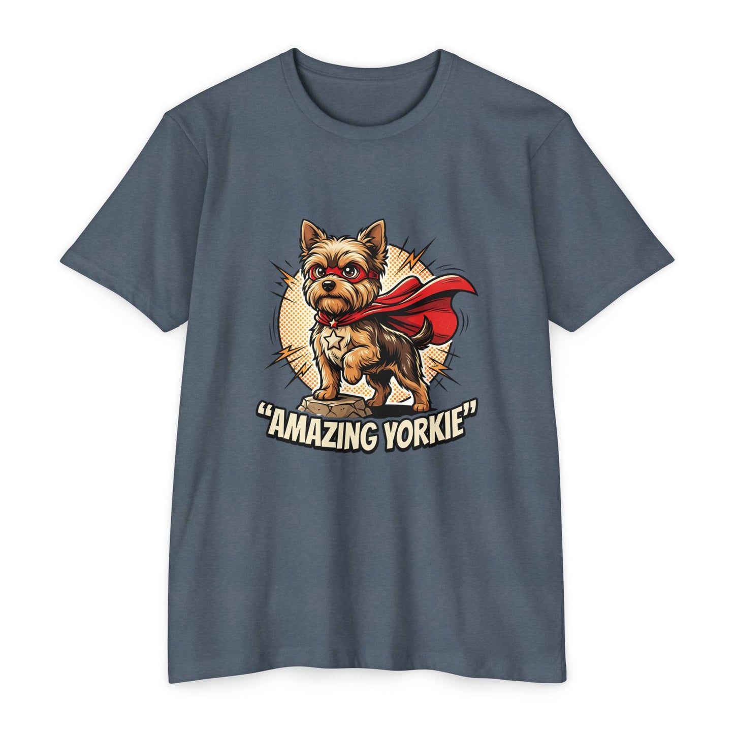 Yorkie Superhero T-Shirt — Cute Yorkshire Terrier Graphic Tee