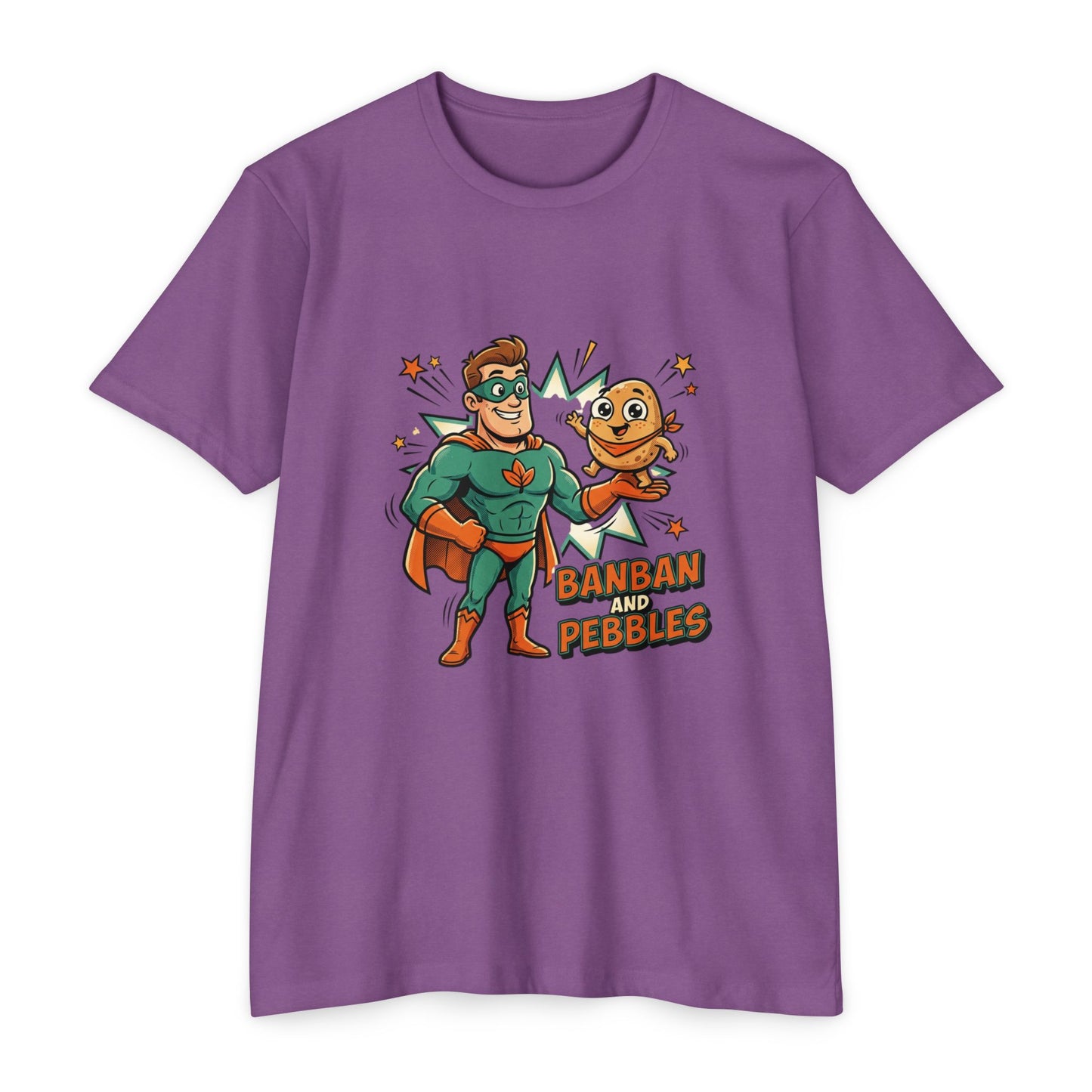 Banban and Pebbles Superhero Kids T-Shirt