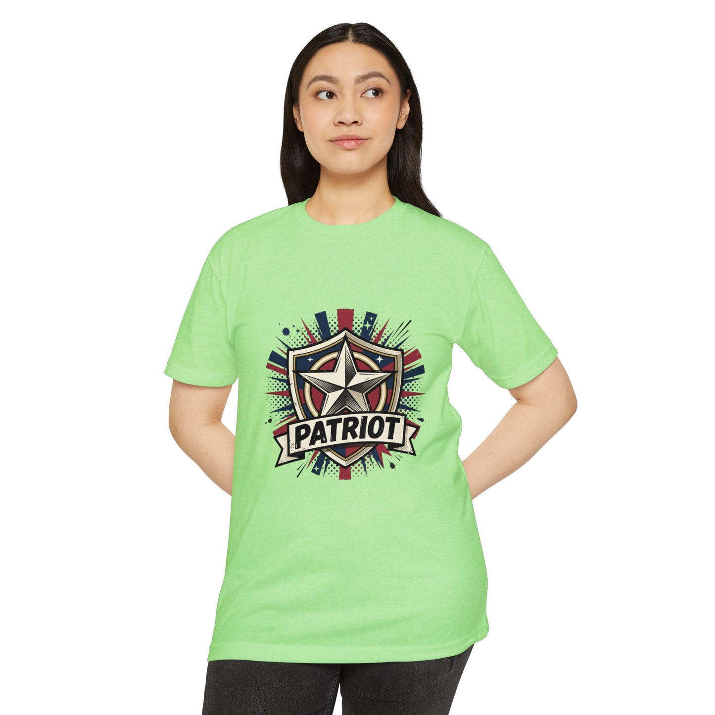 Patriot Shield T-Shirt — Vintage American Star Graphic Tee