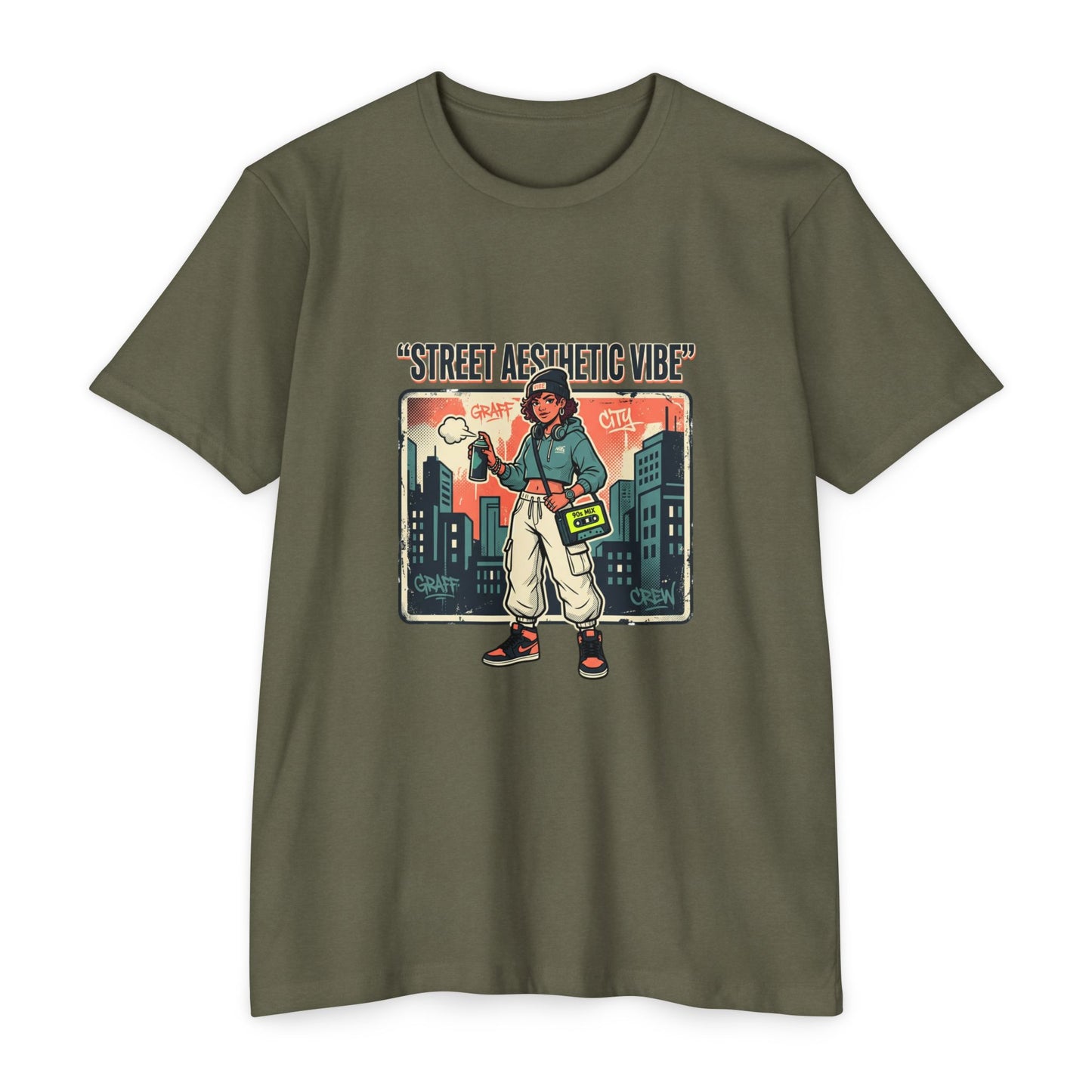 Street Aesthetic Vibe Graphic T-Shirt — Urban Skatewear Tee