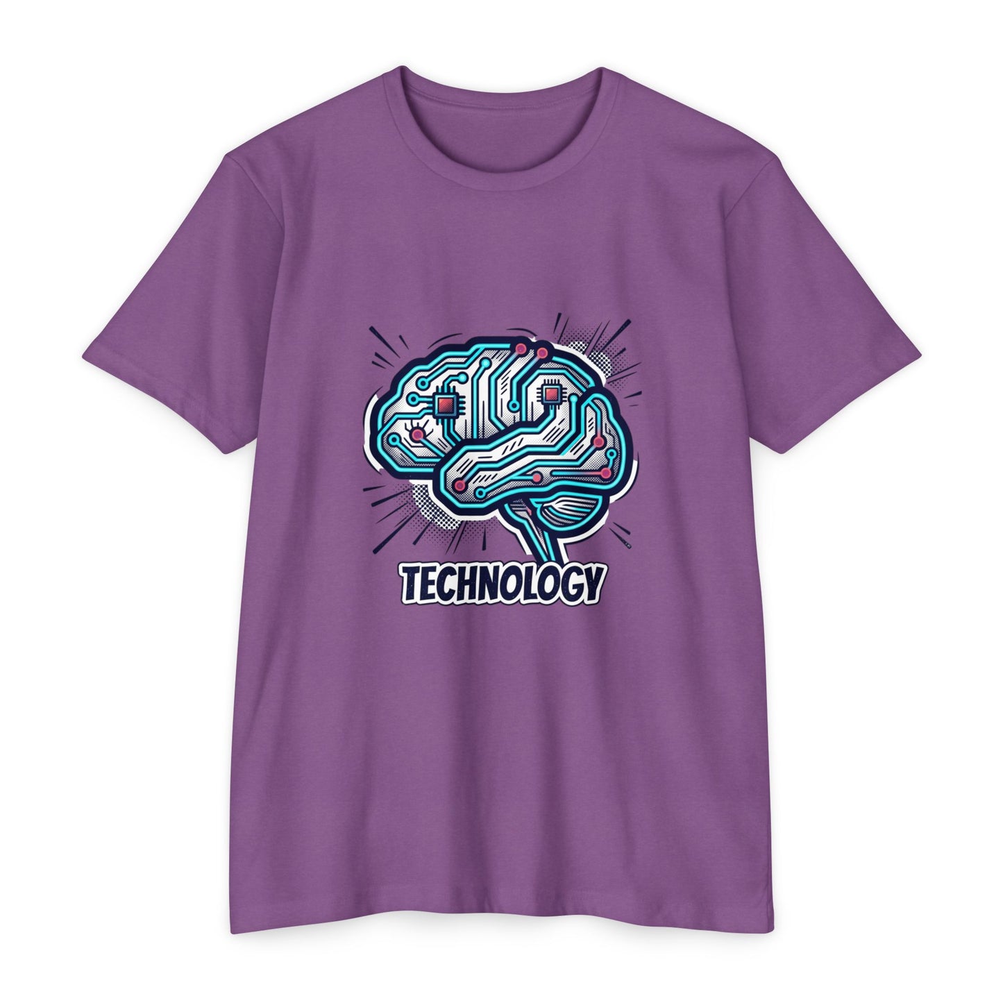 Tech Circuit Brain T-Shirt — Technology Graphic Tee