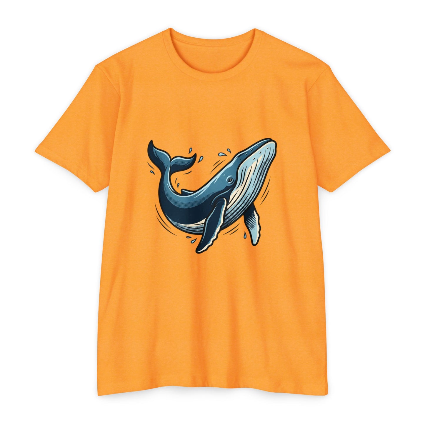 Whale Illustration T-Shirt — Retro Ocean Graphic Tee