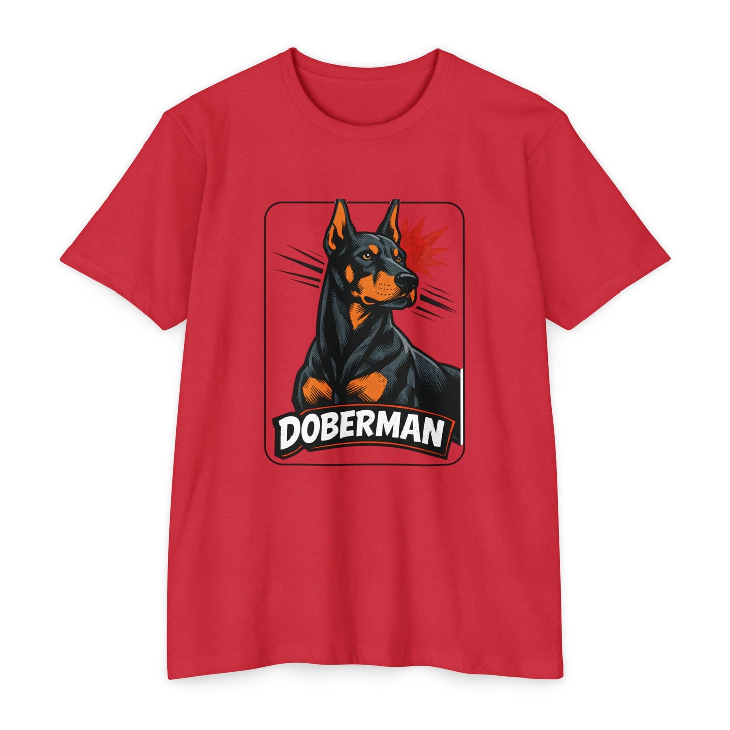 Doberman Graphic T-Shirt — Bold Vintage Canine Design