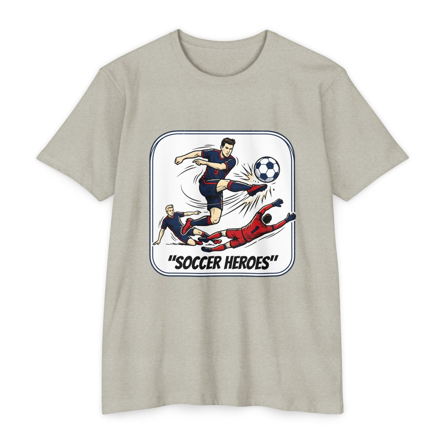 Soccer Heroes T-Shirt — Vintage Comic Soccer Graphic Tee