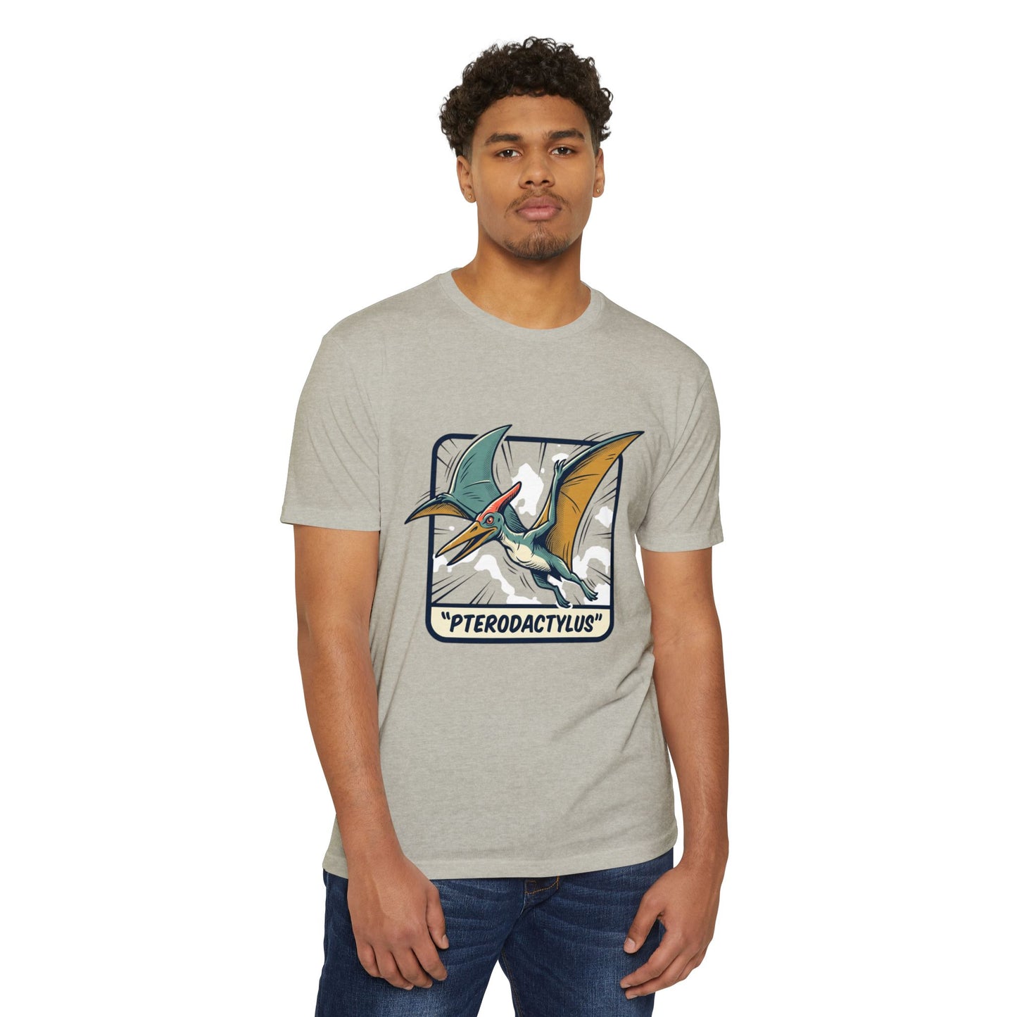 Vintage Pterodactylus Dino T-Shirt — Retro Dinosaur Graphic Tee