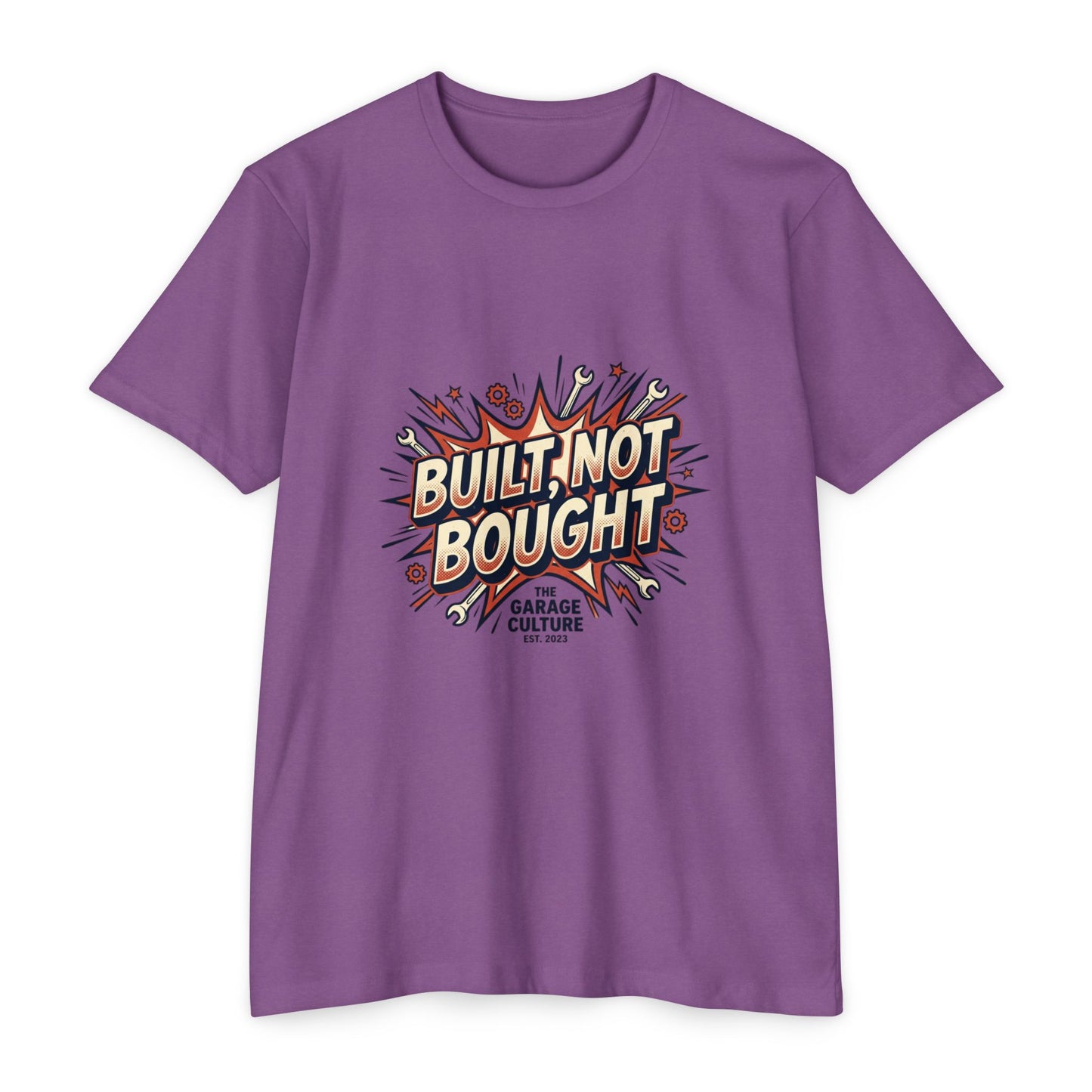 Built Not Bought Retro Garage Culture T-Shirt