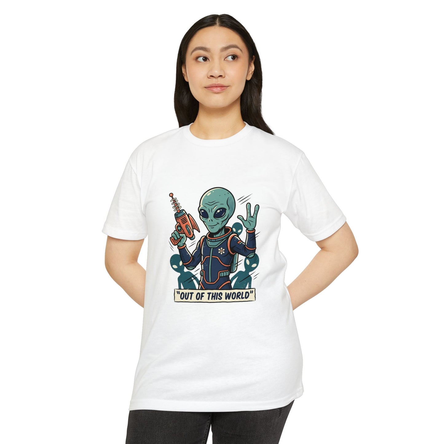 Alien Ray Gun T-Shirt — "Out of This World" Graphic Tee
