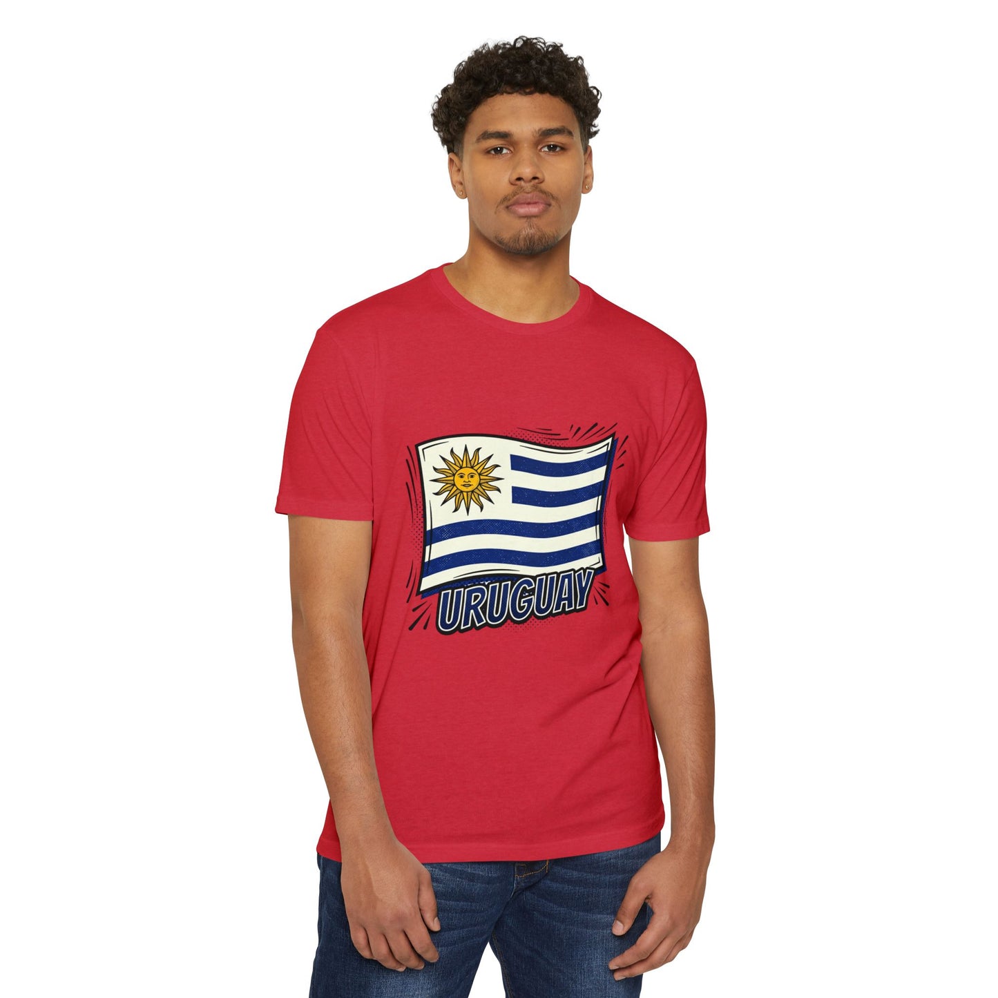 Uruguay Flag Retro Sun & Stripes T-Shirt