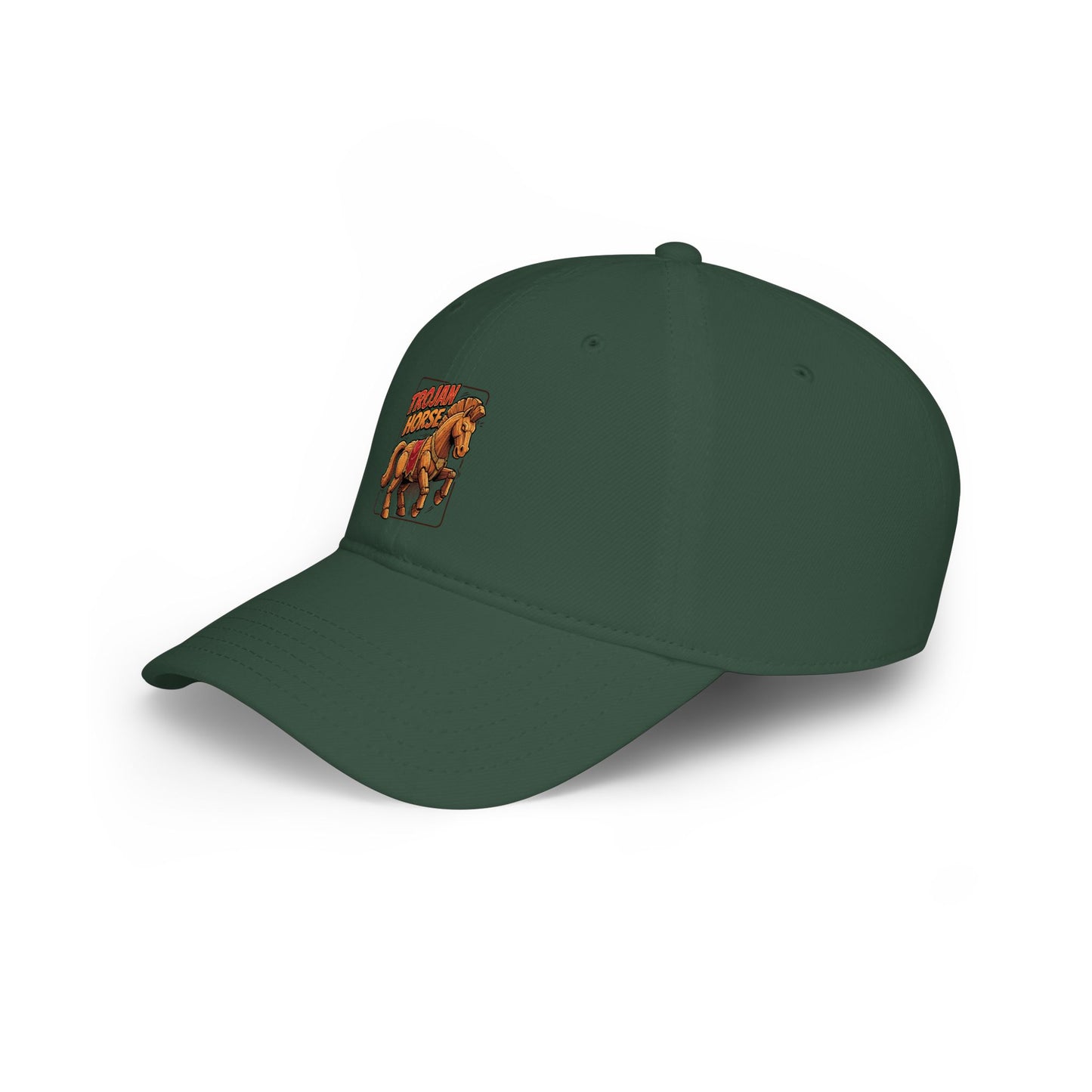 Horse Rider Vintage Patch Baseball Cap — Low Profile Equestrian Hat