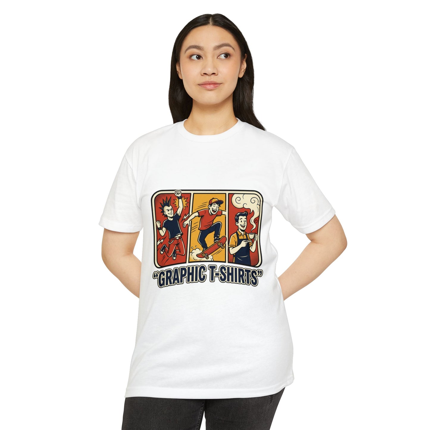 Retro Skateboard Graphic T-Shirt — Vintage Cartoon Skate Tee