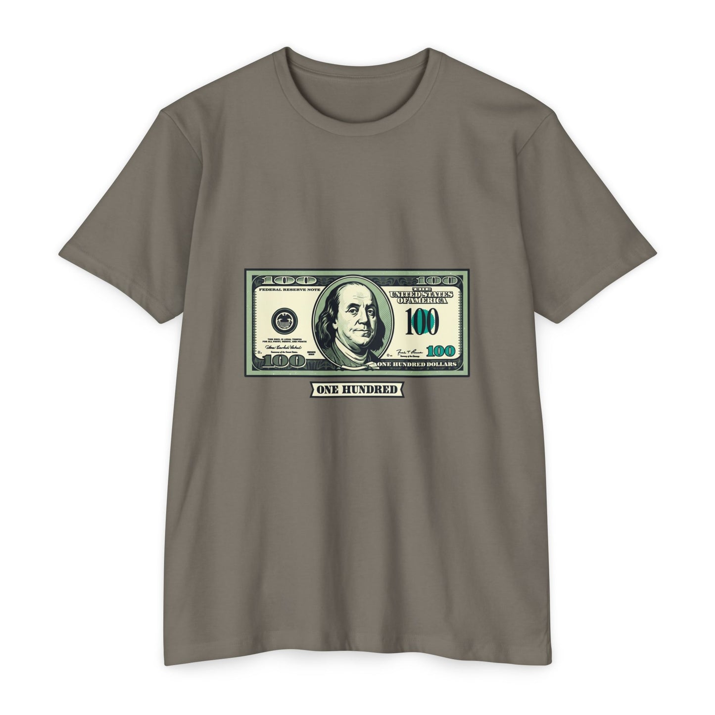 100 Dollar Bill Graphic T-Shirt — Money Print Tee