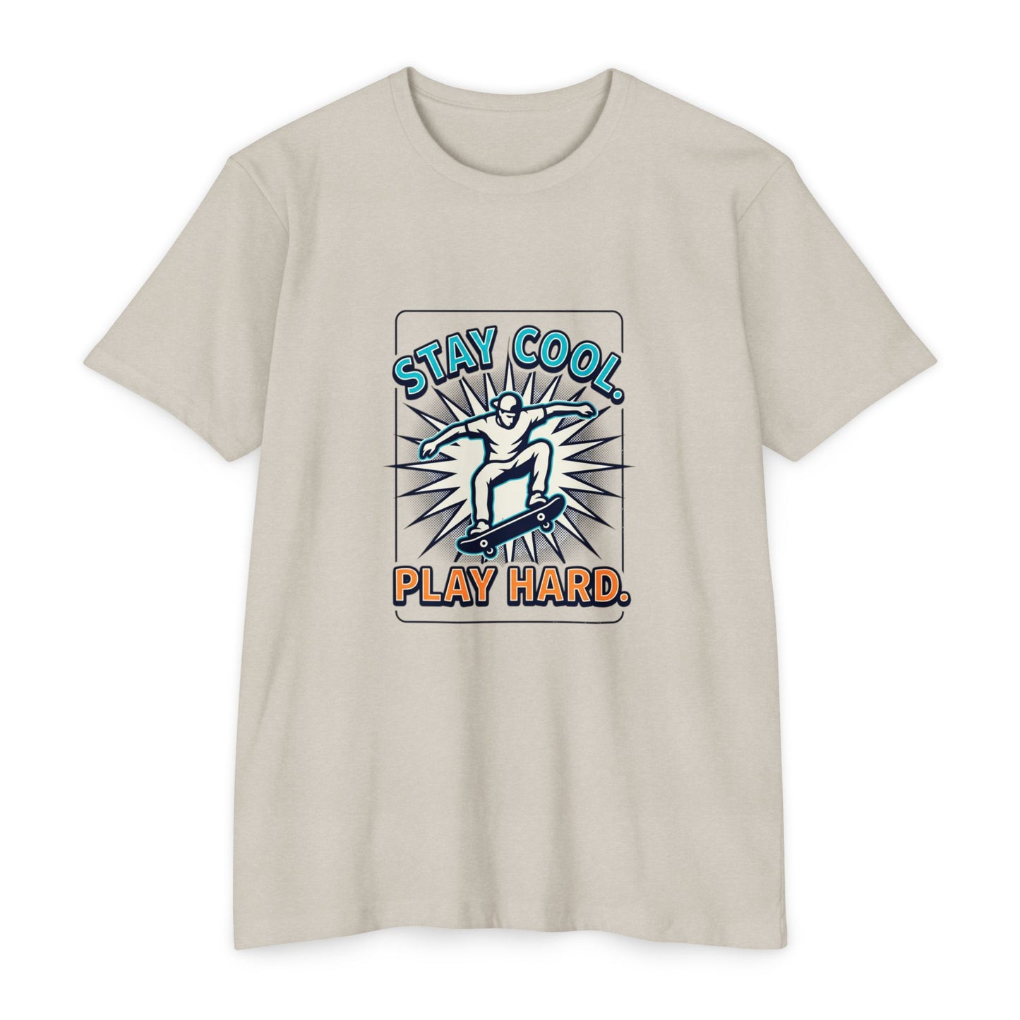 Stay Cool Play Hard Skateboard T-Shirt