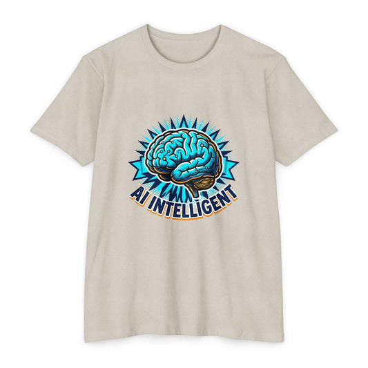 AI Intelligent Brain Graphic T-Shirt — Futuristic Tech Design for AI Enthusiasts