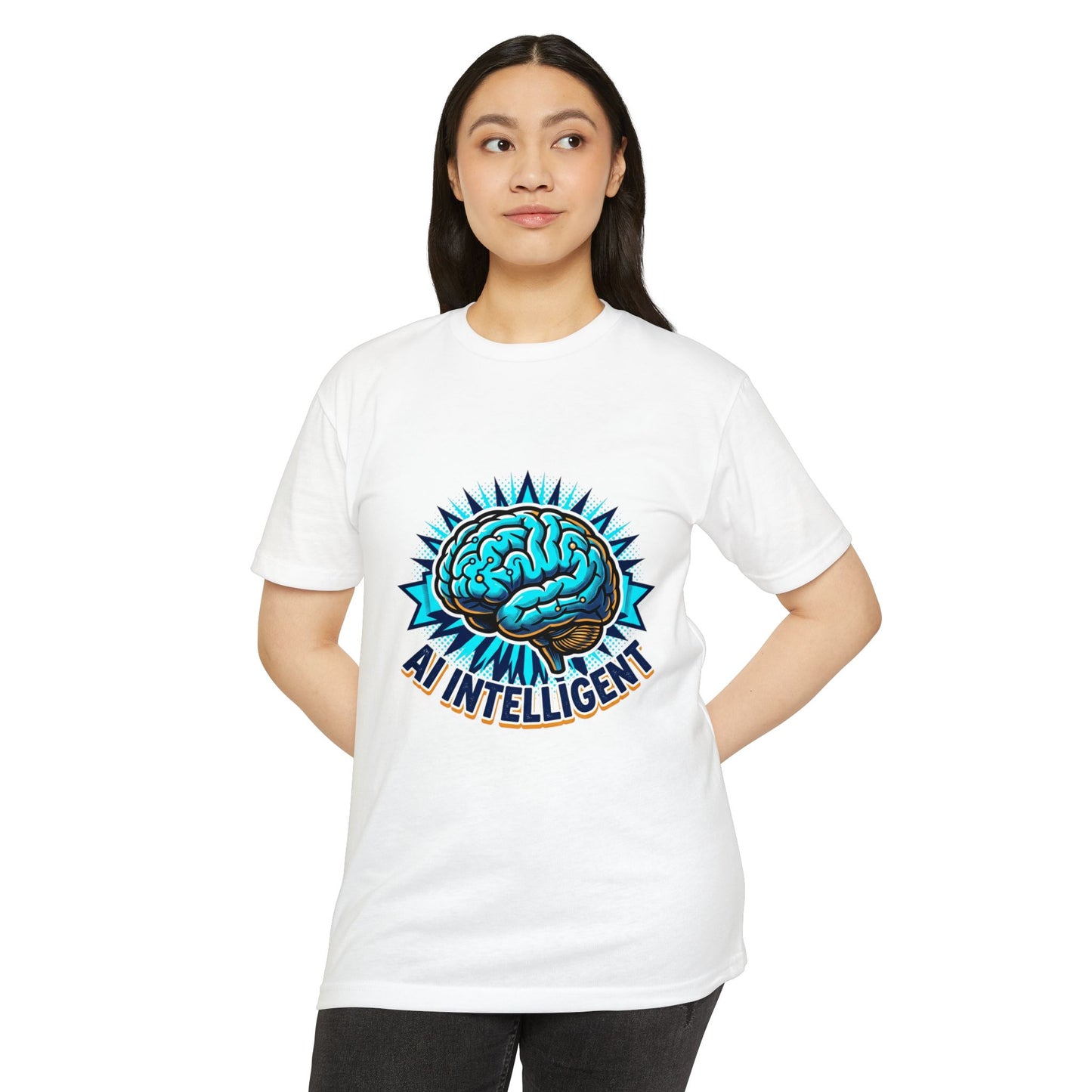 AI Intelligent Brain Graphic T-Shirt — Futuristic Tech Design for AI Enthusiasts