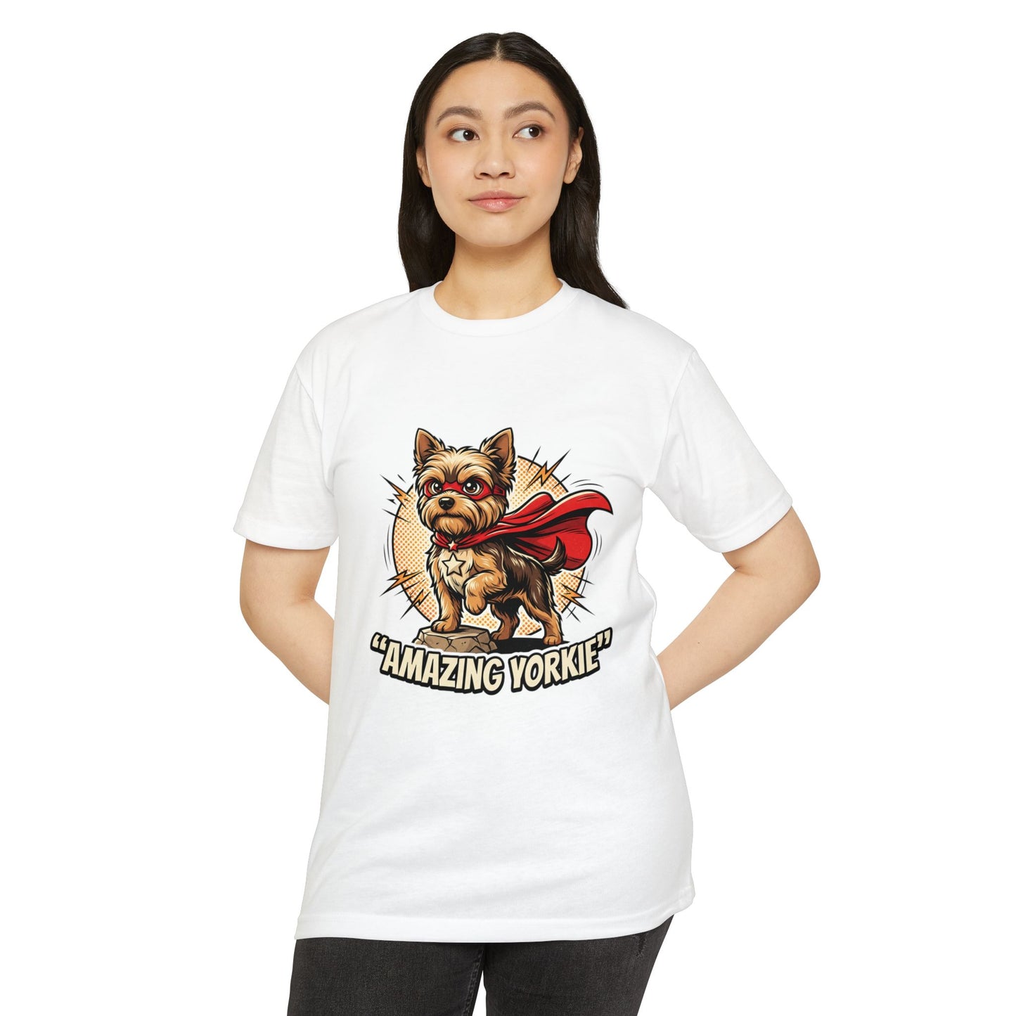 Yorkie Superhero T-Shirt — Cute Yorkshire Terrier Graphic Tee