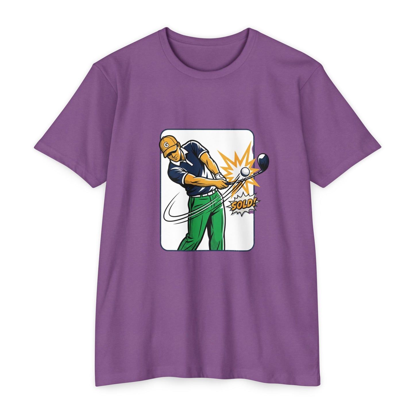Solid Golfer Illustration Golf Swing T-Shirt