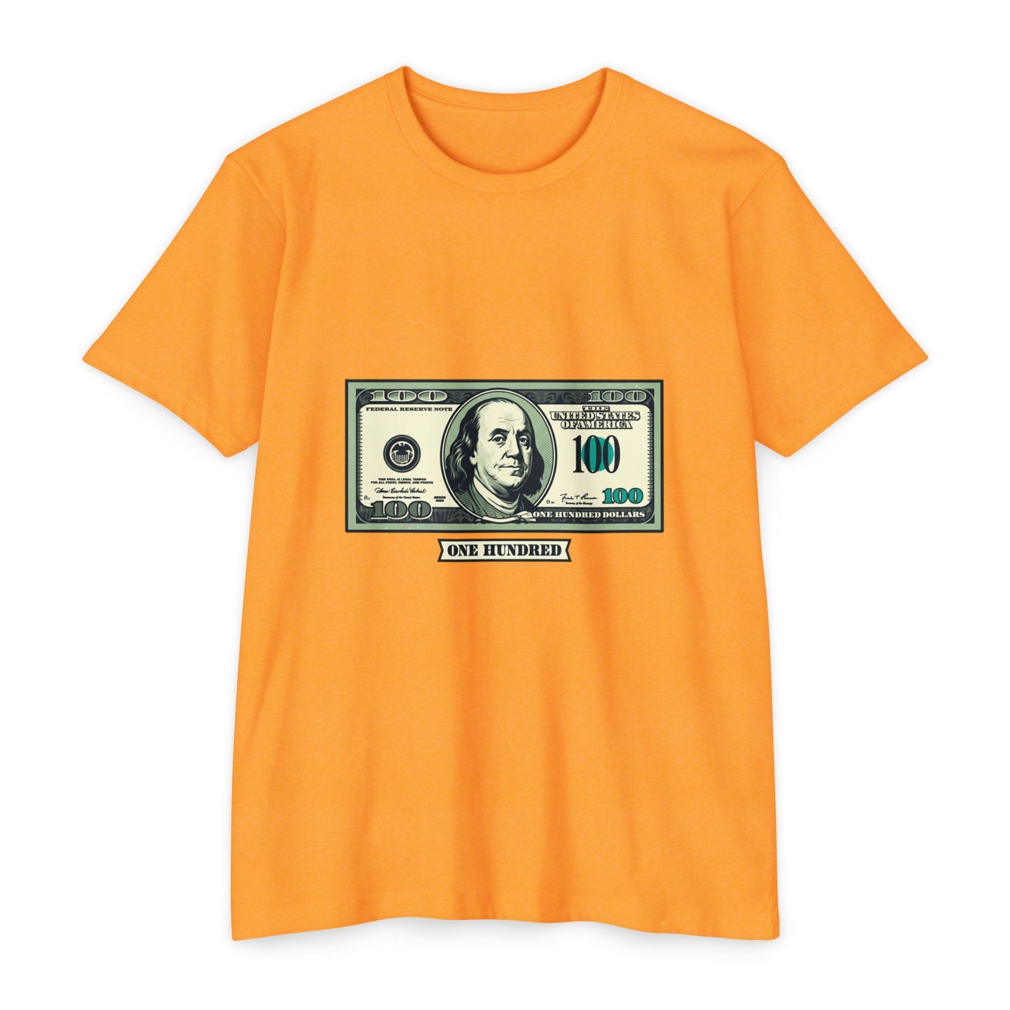 100 Dollar Bill Graphic T-Shirt — Money Print Tee