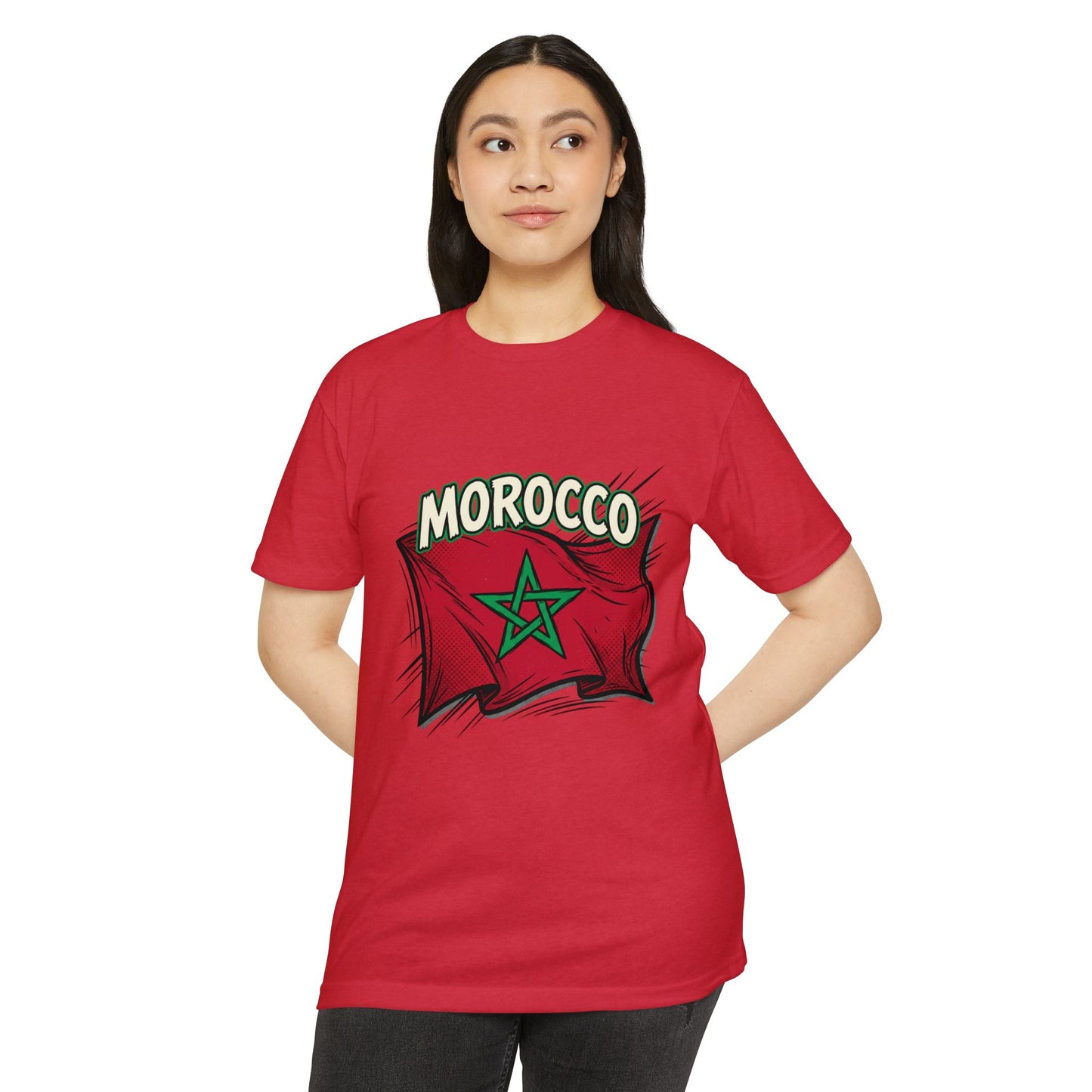 Morocco Flag Vintage Graphic T-Shirt — Moroccan Pride Tee
