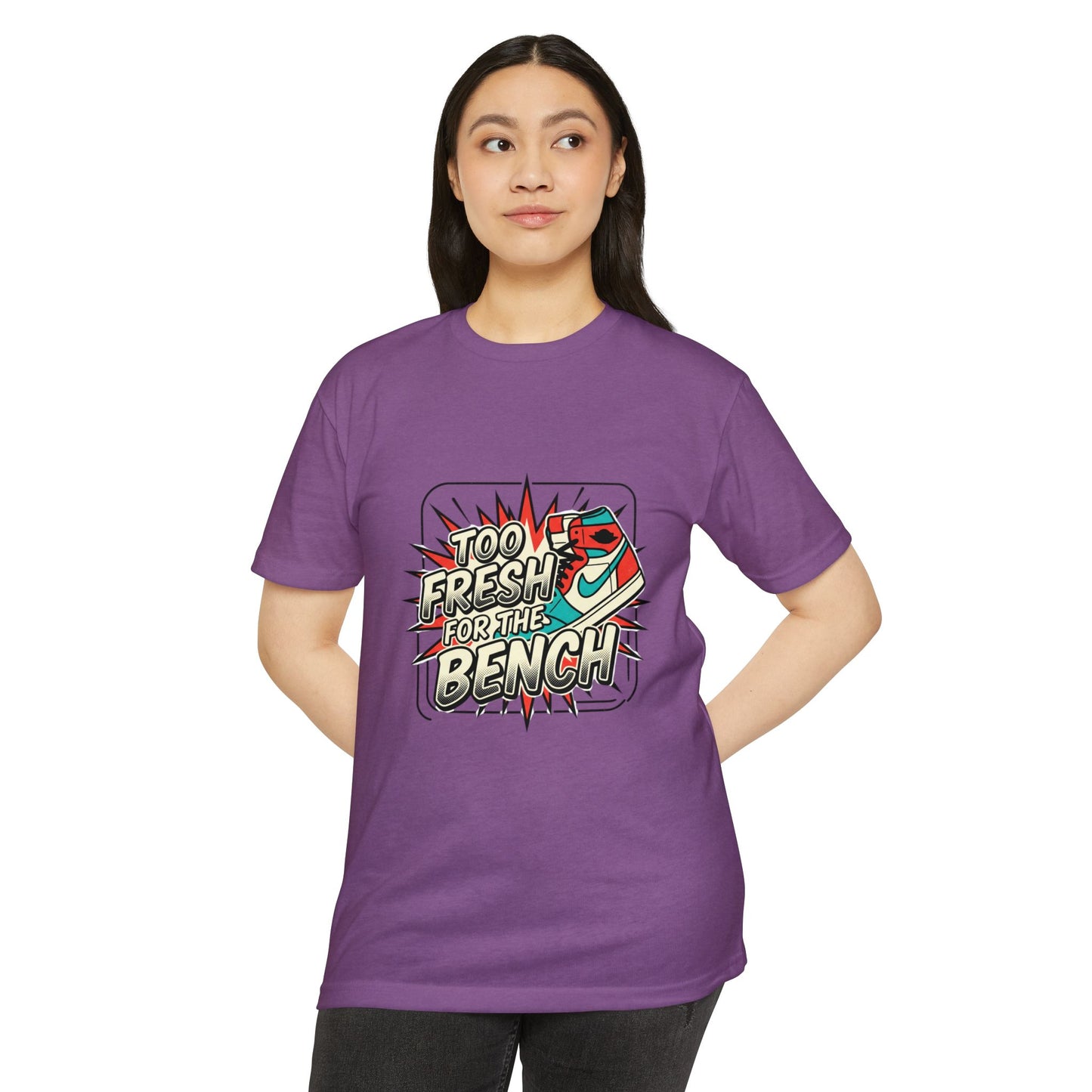 Too Fresh For The Bench Retro Sneaker T-Shirt