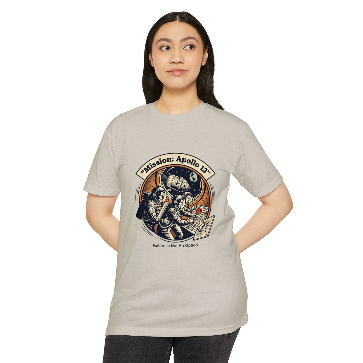 Apollo 13 Retro Space T-Shirt — "Mission: Apollo 13" Astronaut Patch Tee