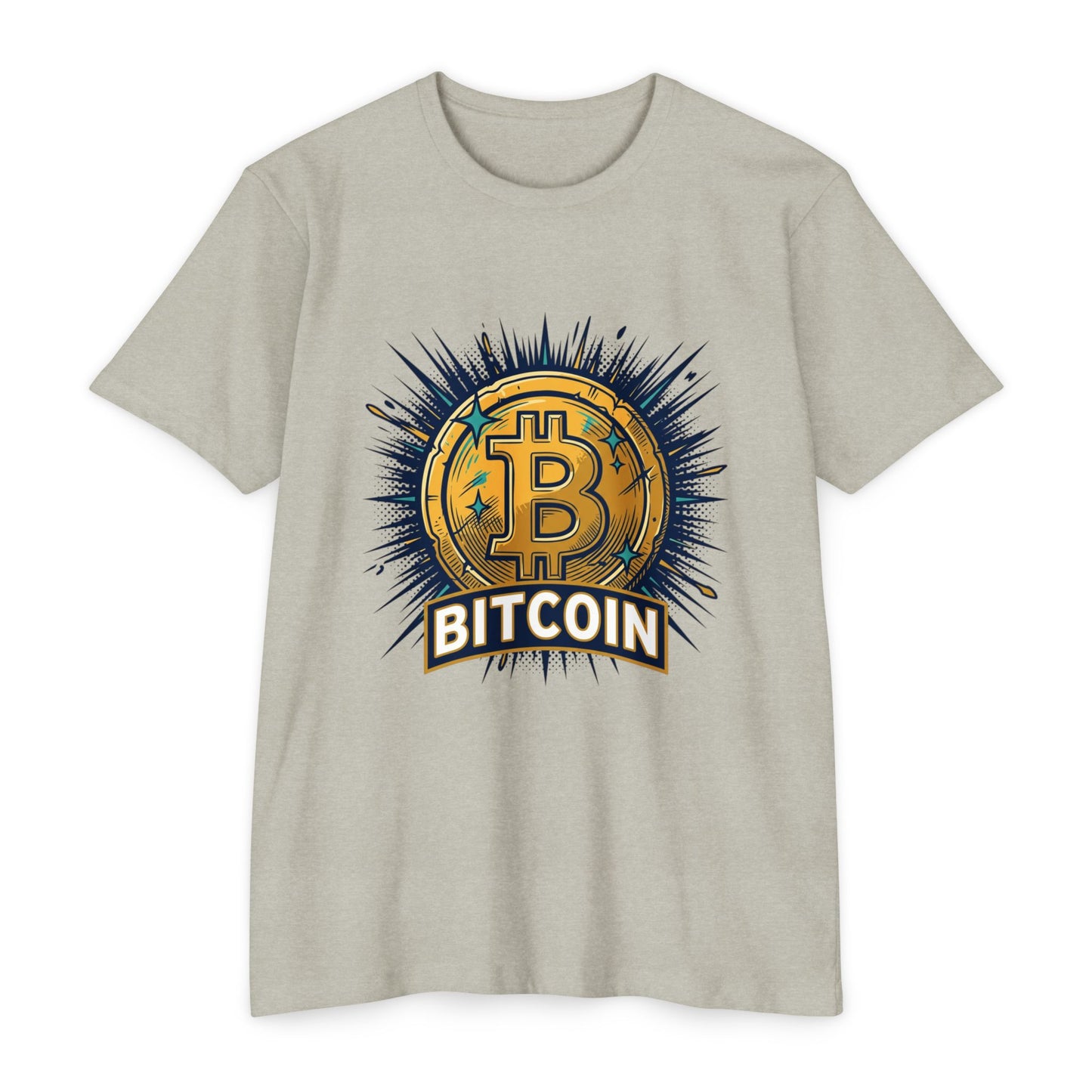 Camiseta gráfica de Bitcoin — Camiseta vintage de moneda criptográfica