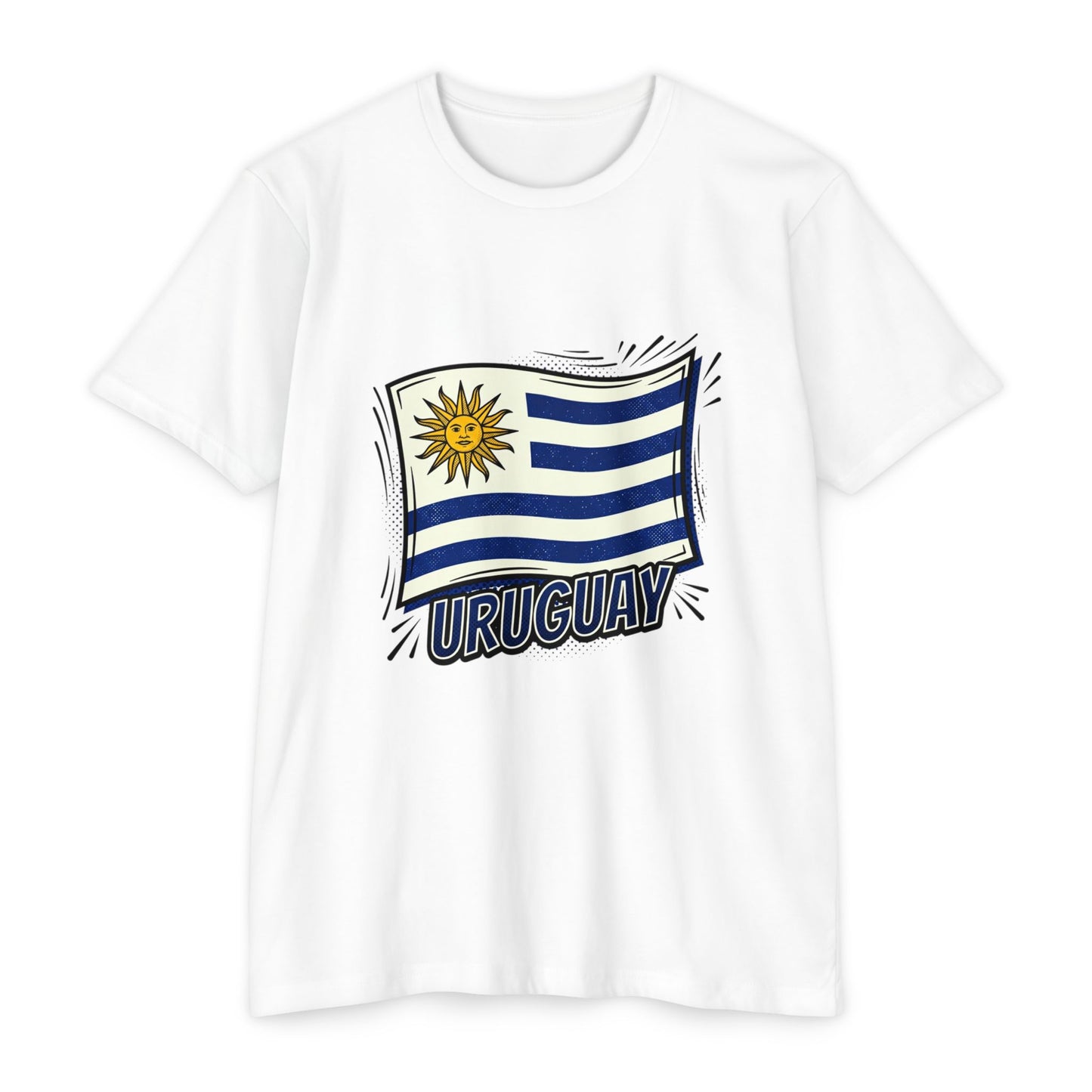 Uruguay Flag Retro Sun & Stripes T-Shirt