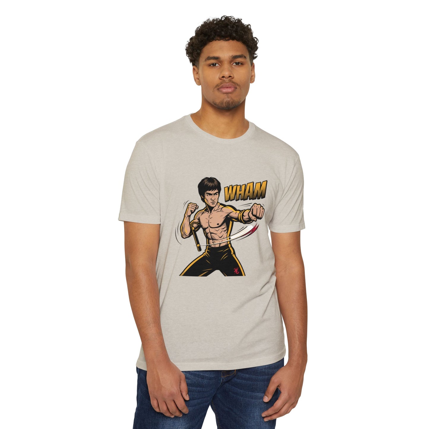 Camiseta gráfica de artes marciales — Camiseta de luchador estilo Bruce 'WHAM'