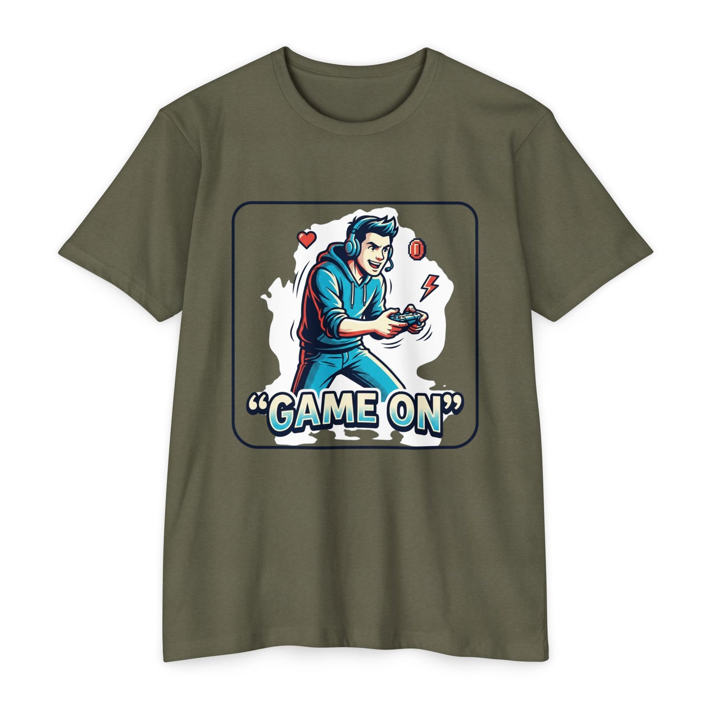 Game On Retro Controller T-Shirt — Gamer Graphic Tee