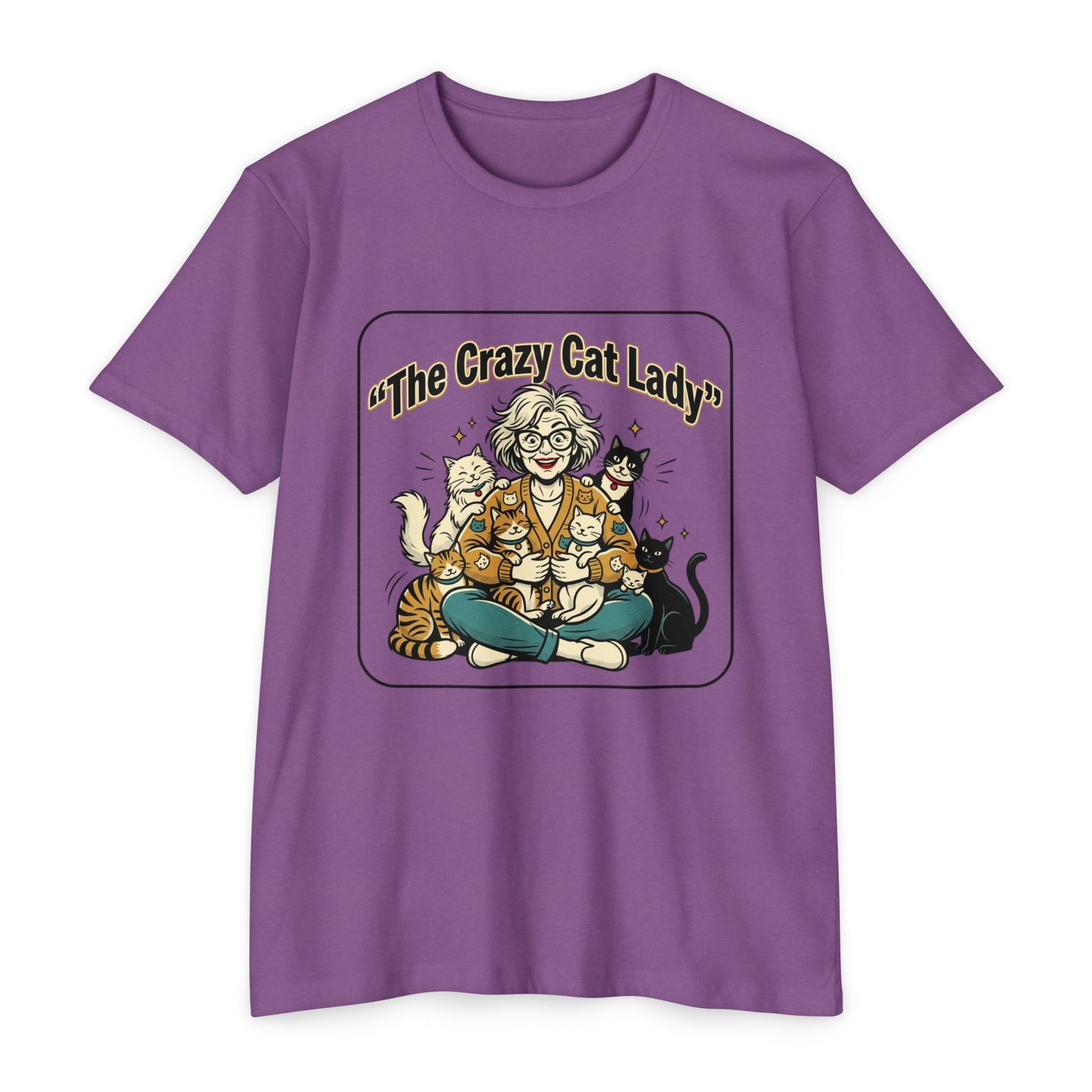 Crazy Cat Lady Retro Cat Mom T-Shirt
