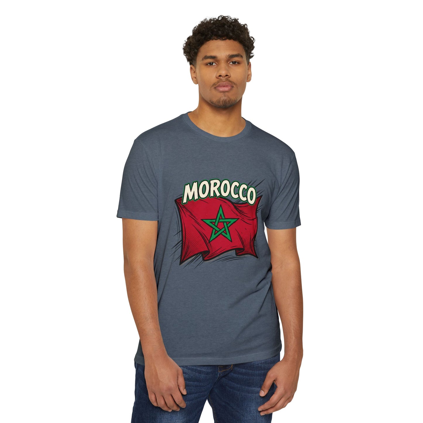 Morocco Flag Vintage Graphic T-Shirt — Moroccan Pride Tee