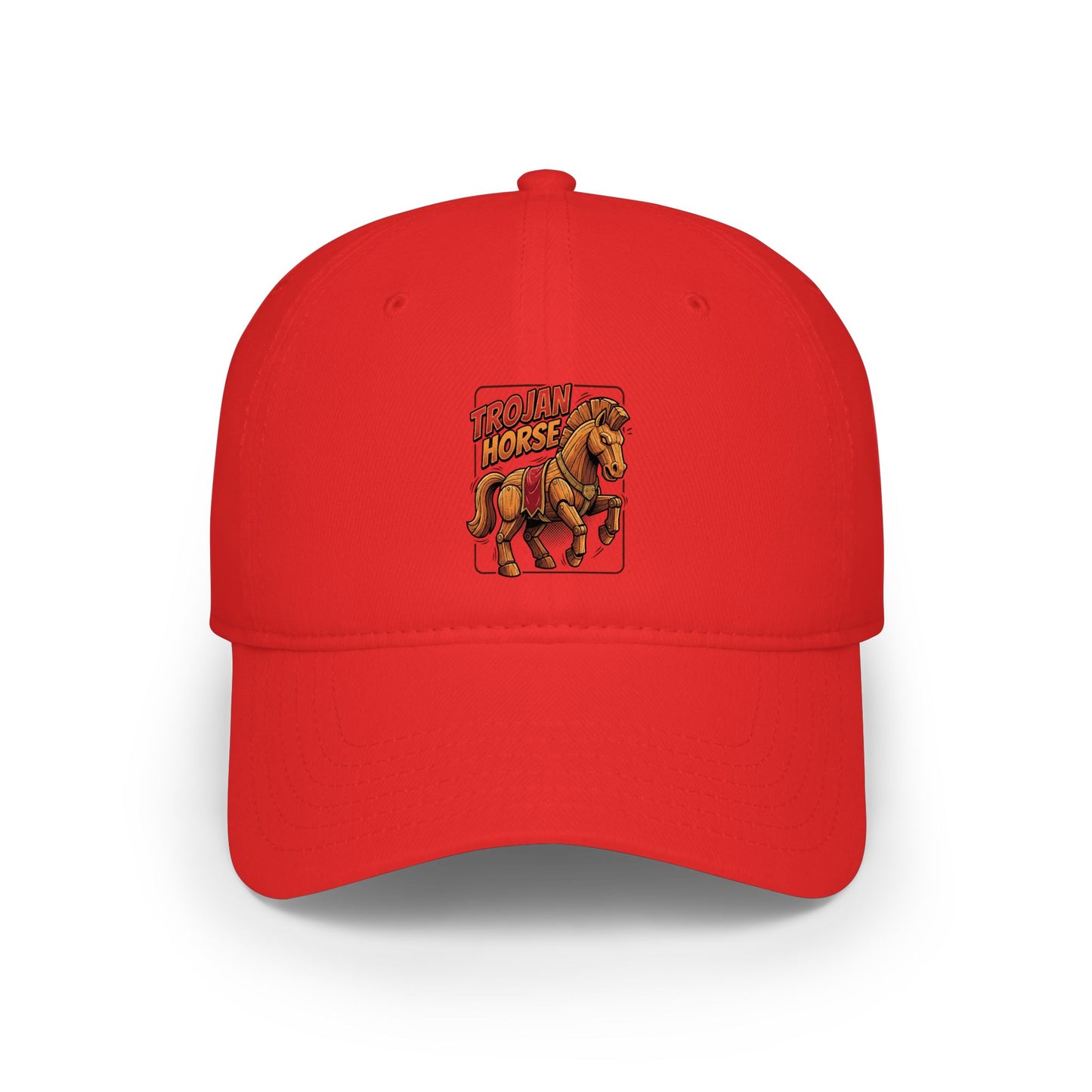 Horse Rider Vintage Patch Baseball Cap — Low Profile Equestrian Hat