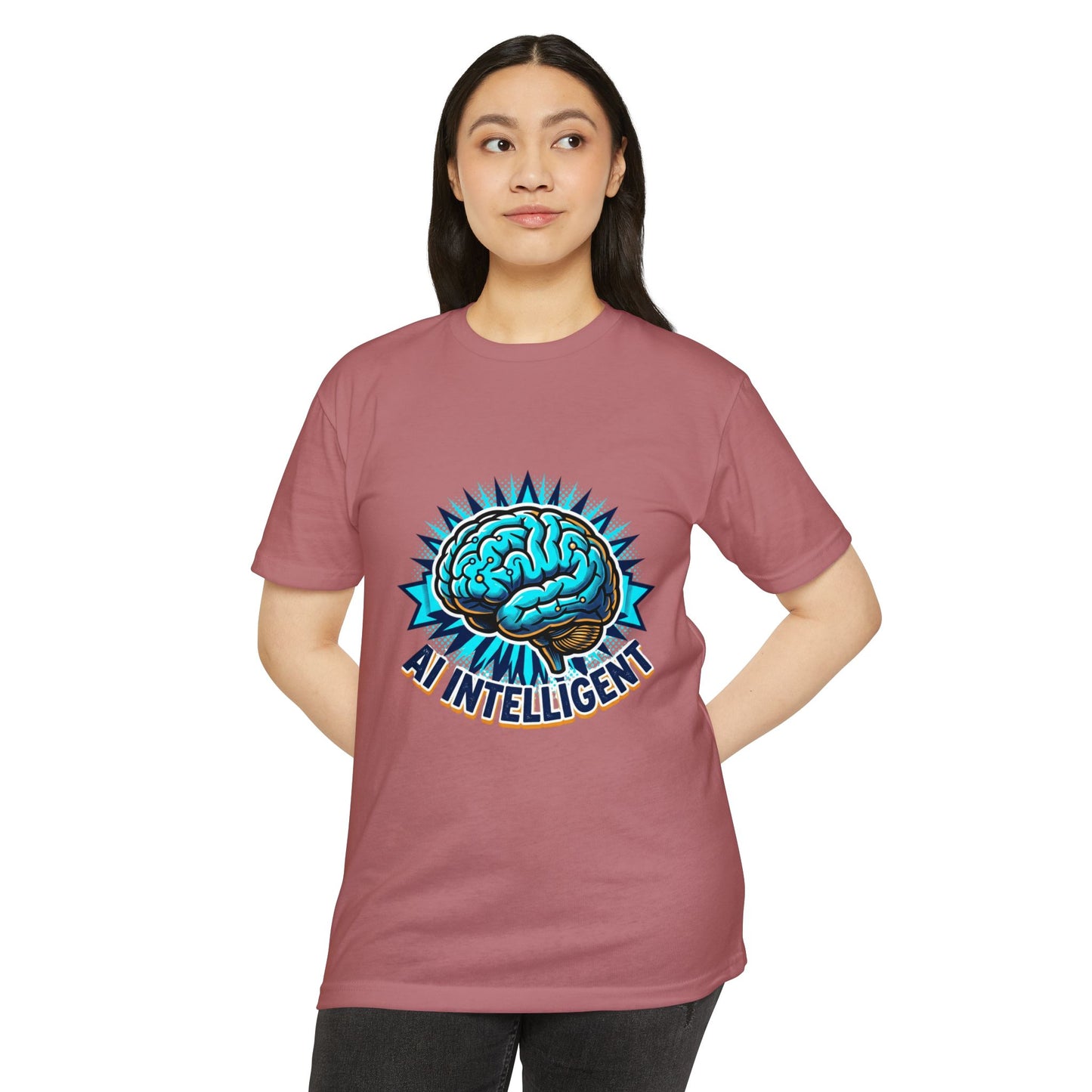 AI Intelligent Brain Graphic T-Shirt — Futuristic Tech Design for AI Enthusiasts