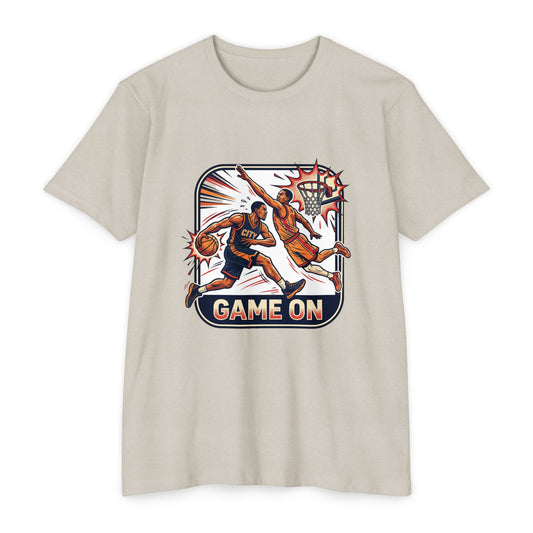 Basketball T-Shirt — Retro 'Game On' Dunk Design