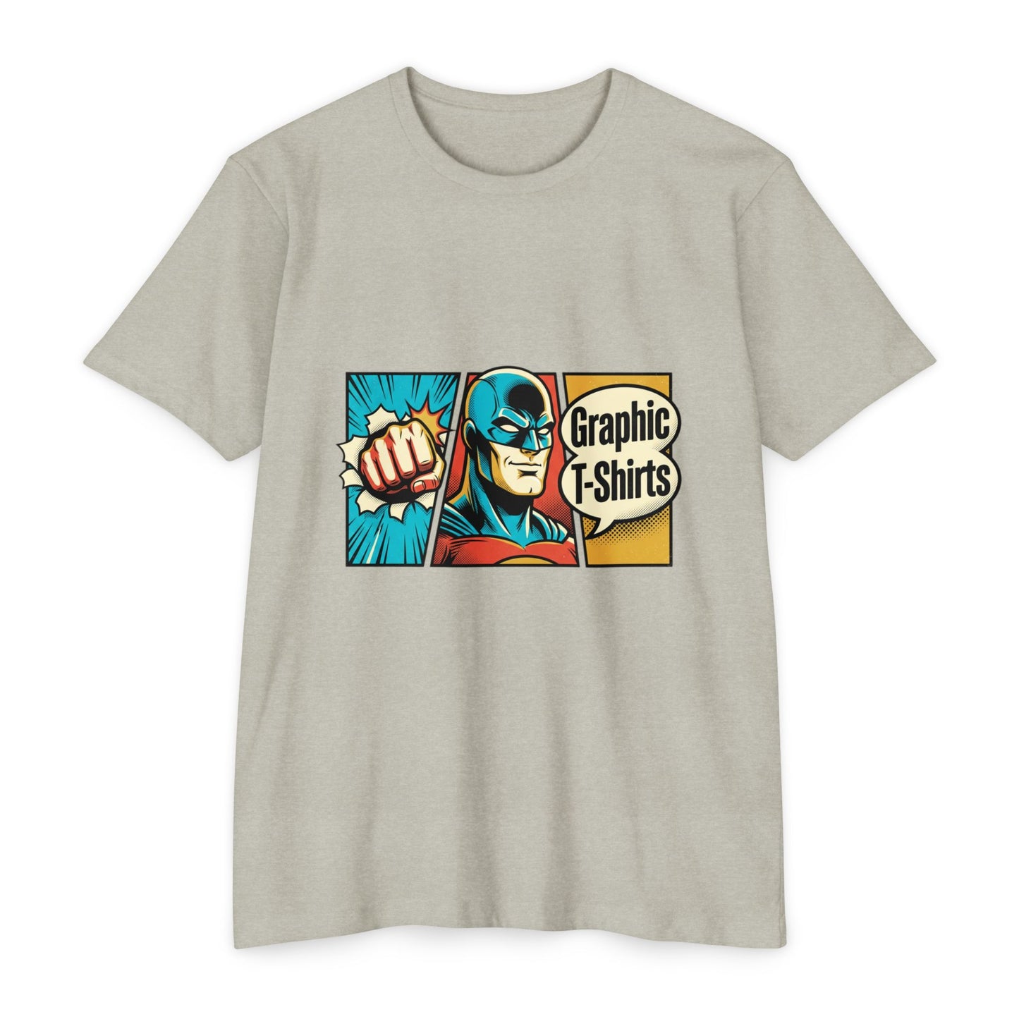 Retro Comic Superhero T-Shirt — Pop Art Graphic Tee