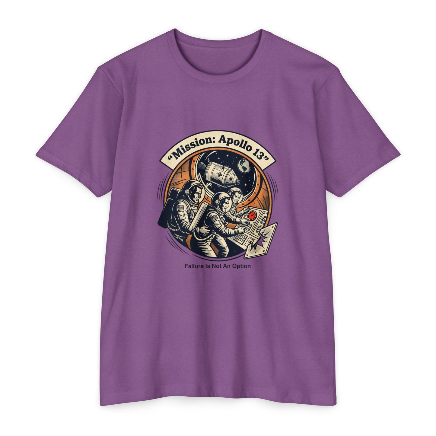 Apollo 13 Retro Space T-Shirt — "Mission: Apollo 13" Astronaut Patch Tee