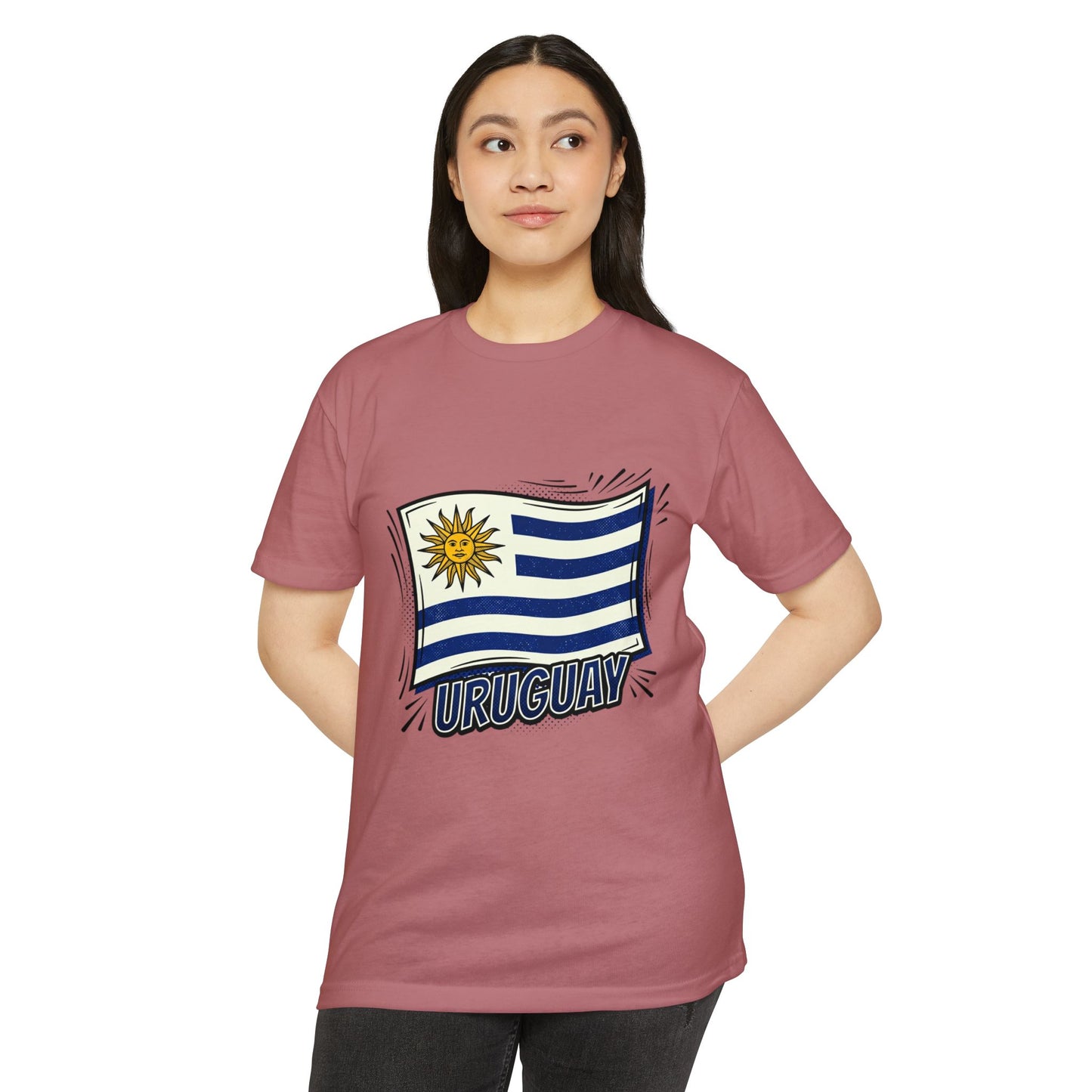 Uruguay Flag Retro Sun & Stripes T-Shirt