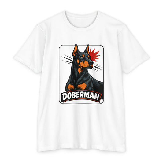 Doberman Graphic T-Shirt — Bold Vintage Canine Design