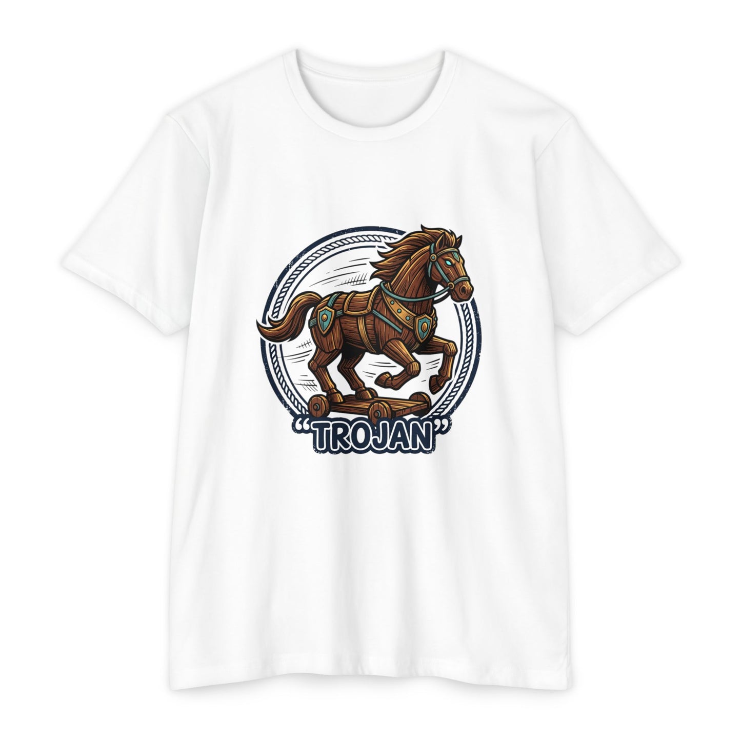 Trojan Horse Vintage Equestrian Logo T-Shirt