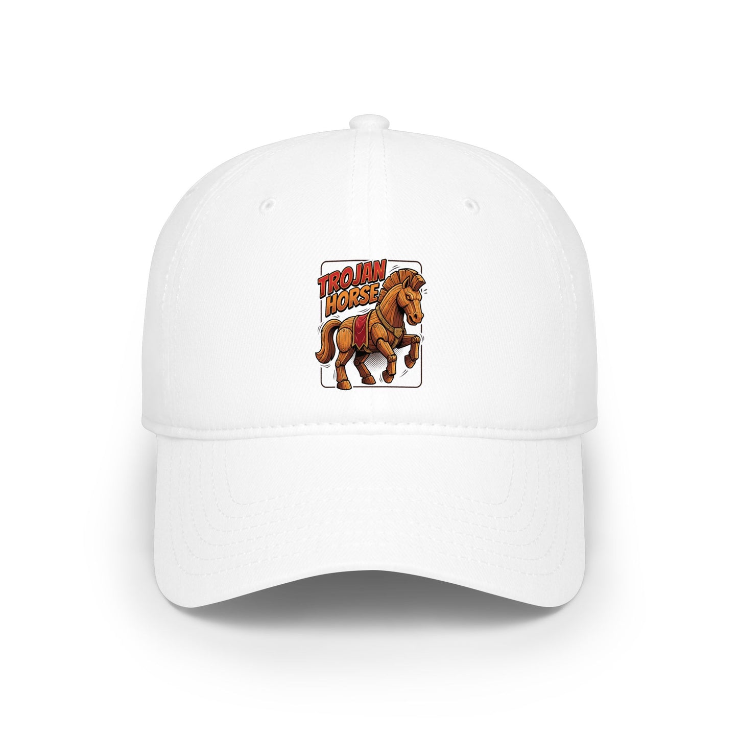 Horse Rider Vintage Patch Baseball Cap — Low Profile Equestrian Hat