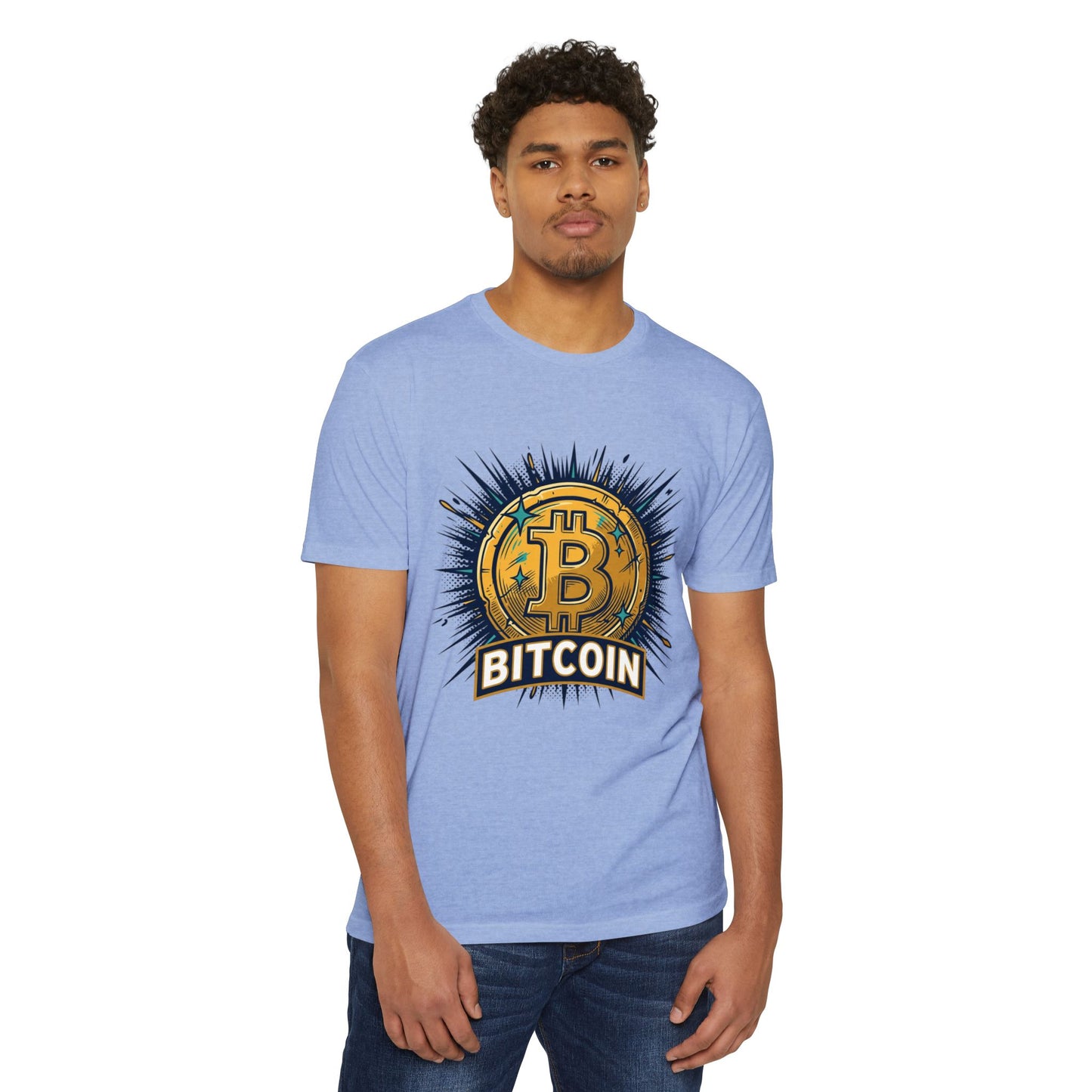 Camiseta gráfica de Bitcoin — Camiseta vintage de moneda criptográfica