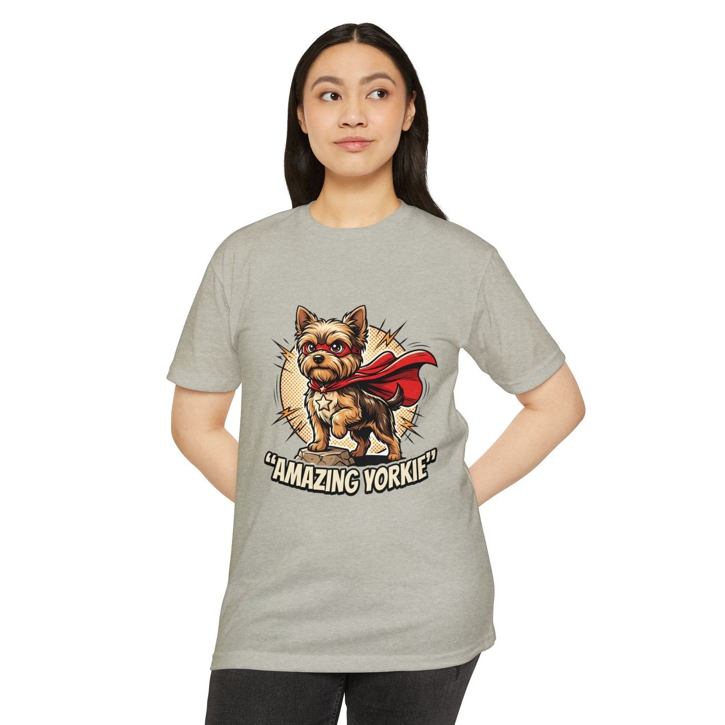 Yorkie Superhero T-Shirt — Cute Yorkshire Terrier Graphic Tee
