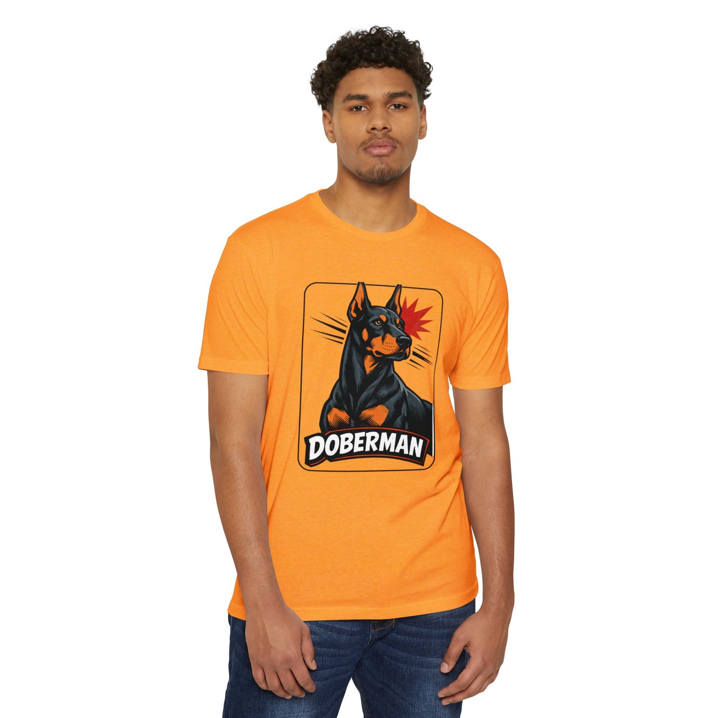 Doberman Graphic T-Shirt — Bold Vintage Canine Design