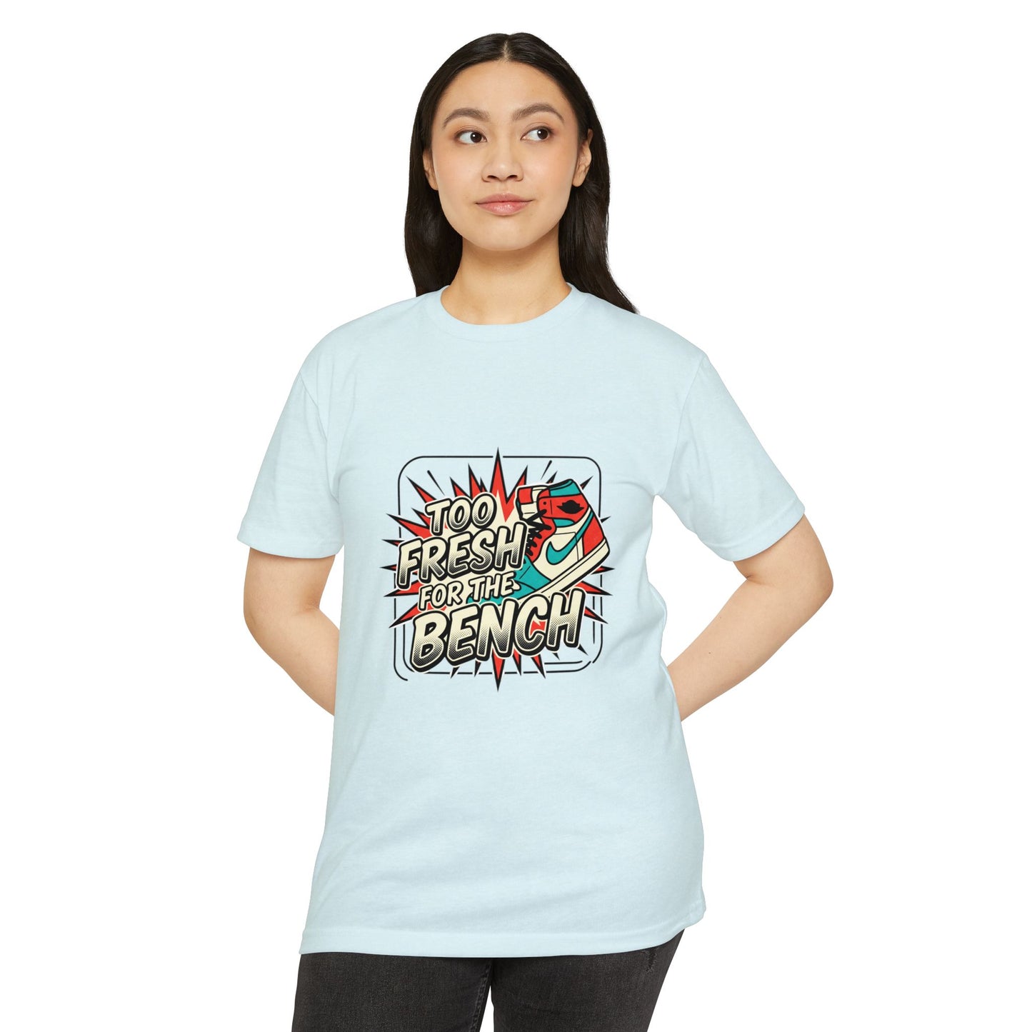 Too Fresh For The Bench Retro Sneaker T-Shirt