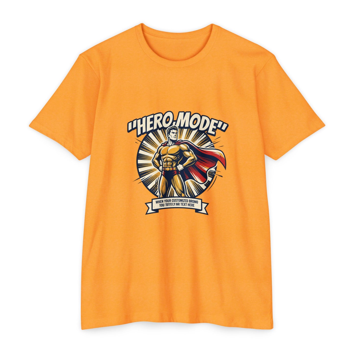 Hero Mode T-Shirt – Superhero Graphic Tee with "Hero Mode" Slogan