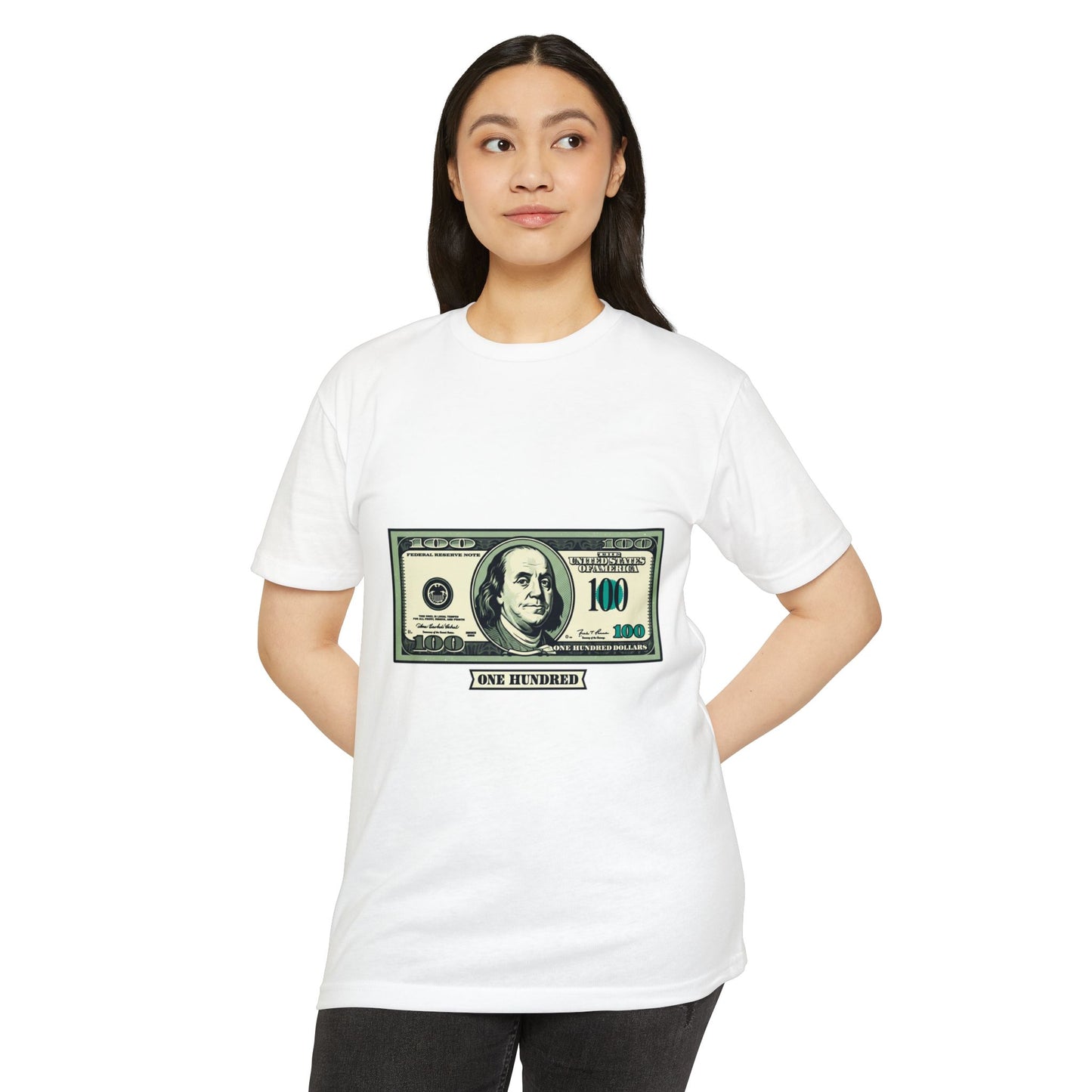 100 Dollar Bill Graphic T-Shirt — Money Print Tee