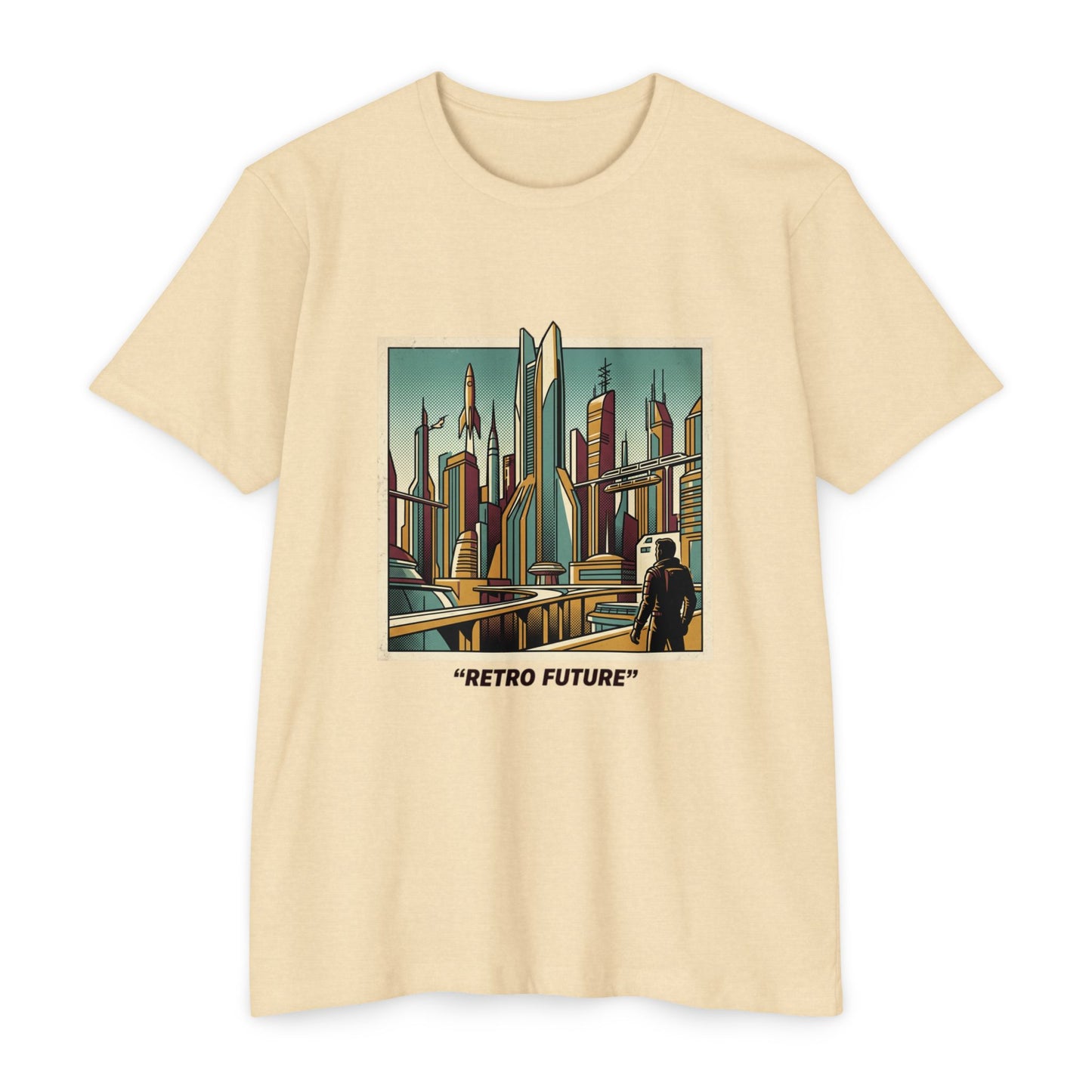 Retro Future Vintage Sci‑Fi City T‑Shirt